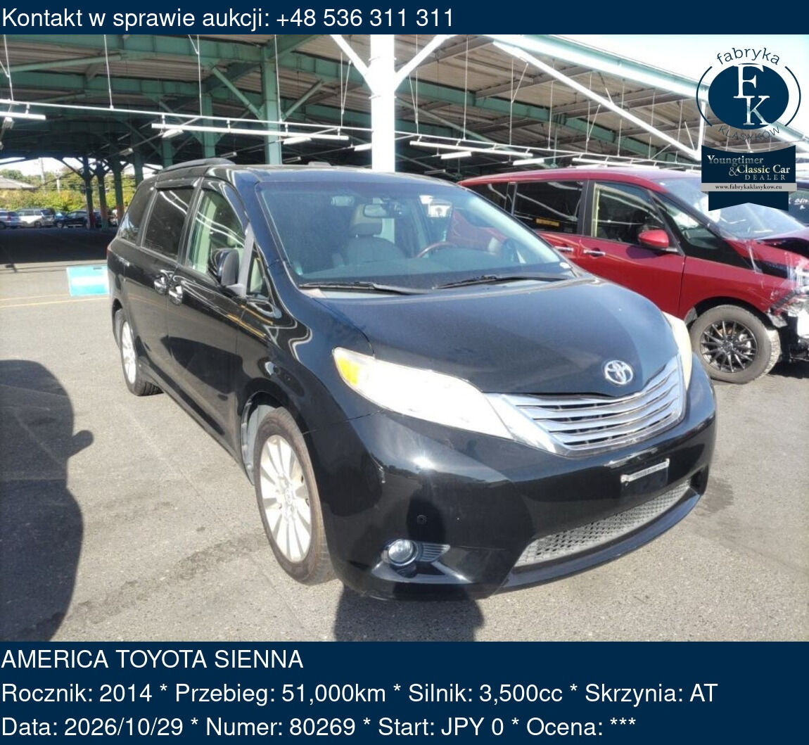 AMERICA TOYOTA SIENNA 2014 - zdjęcie 2