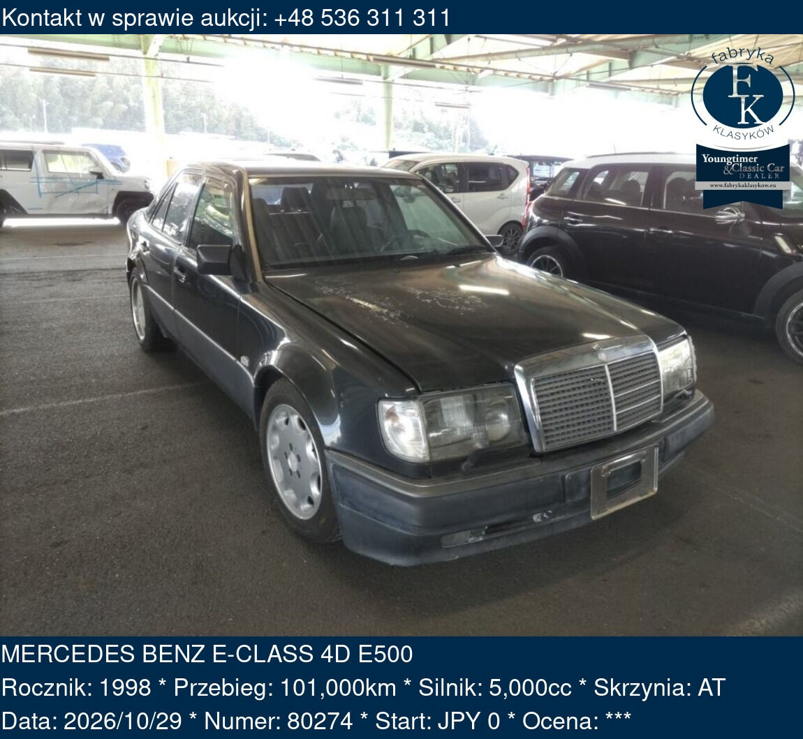 MERCEDES BENZ E-CLASS 4D E500 1998 - zdjęcie 2