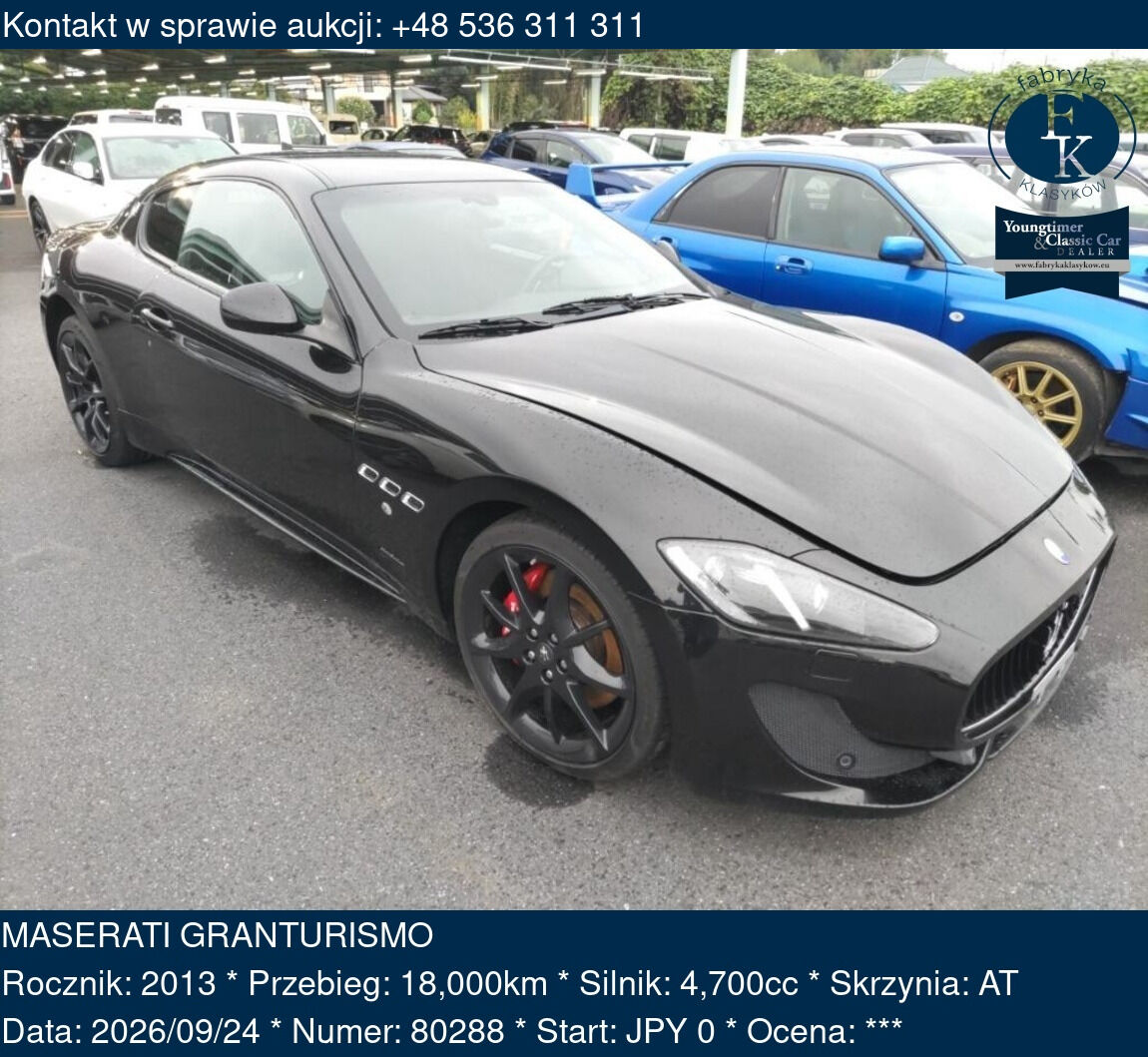 MASERATI GRANTURISMO 2013 - zdjęcie 2