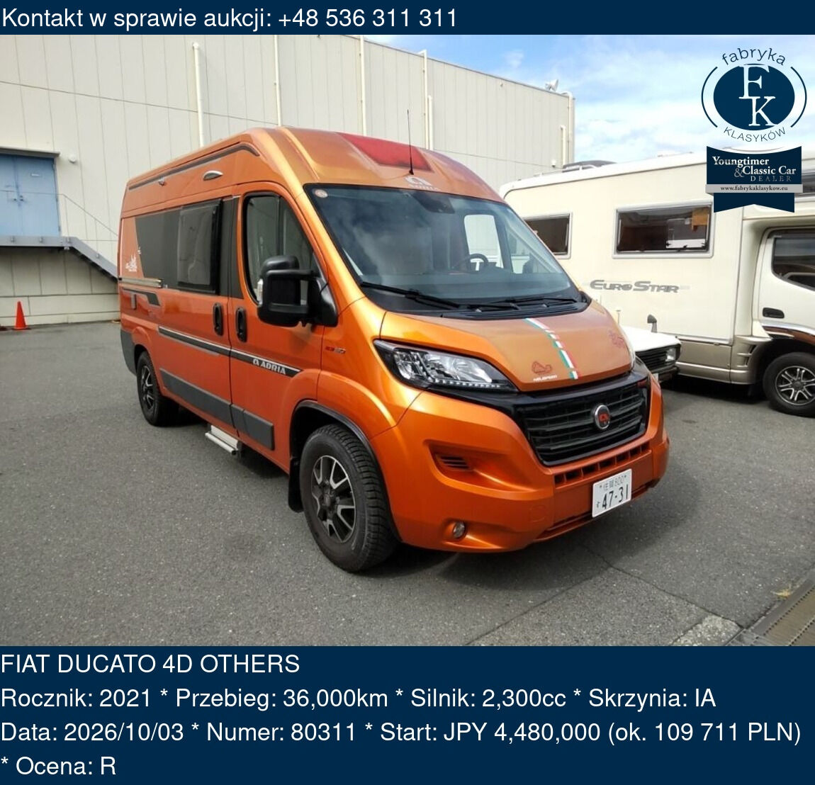 FIAT DUCATO 4D OTHERS 2021 - zdjęcie 2