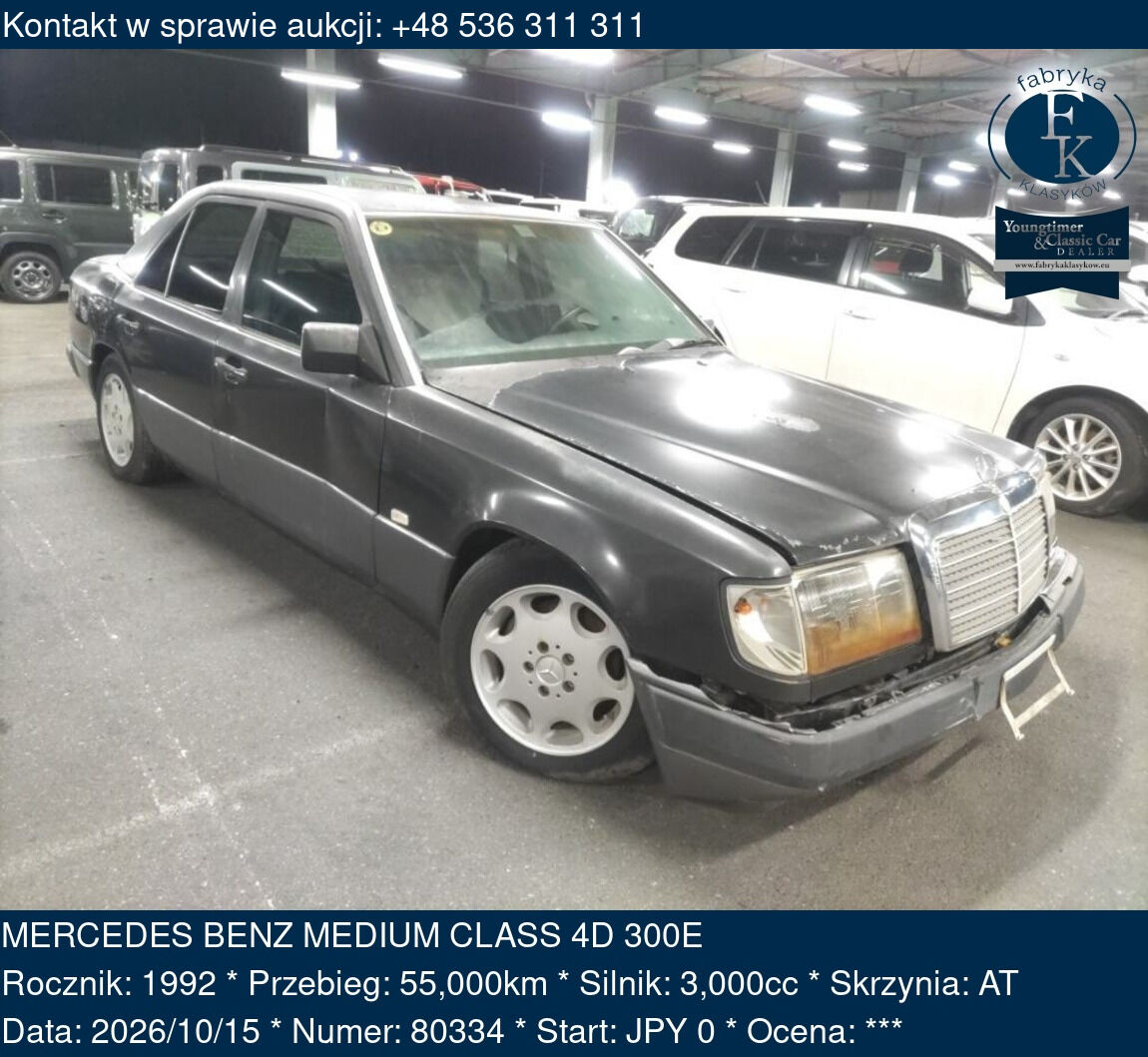 MERCEDES BENZ MEDIUM CLASS 4D 300E 1992 - zdjęcie 2