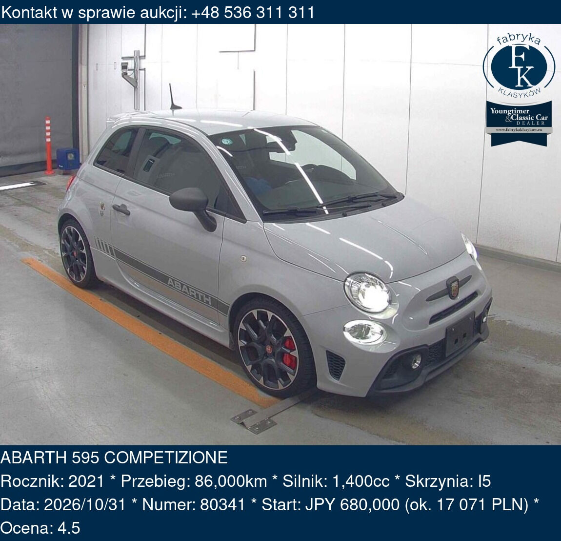 ABARTH 595 COMPETIZIONE 2021 - zdjęcie 2