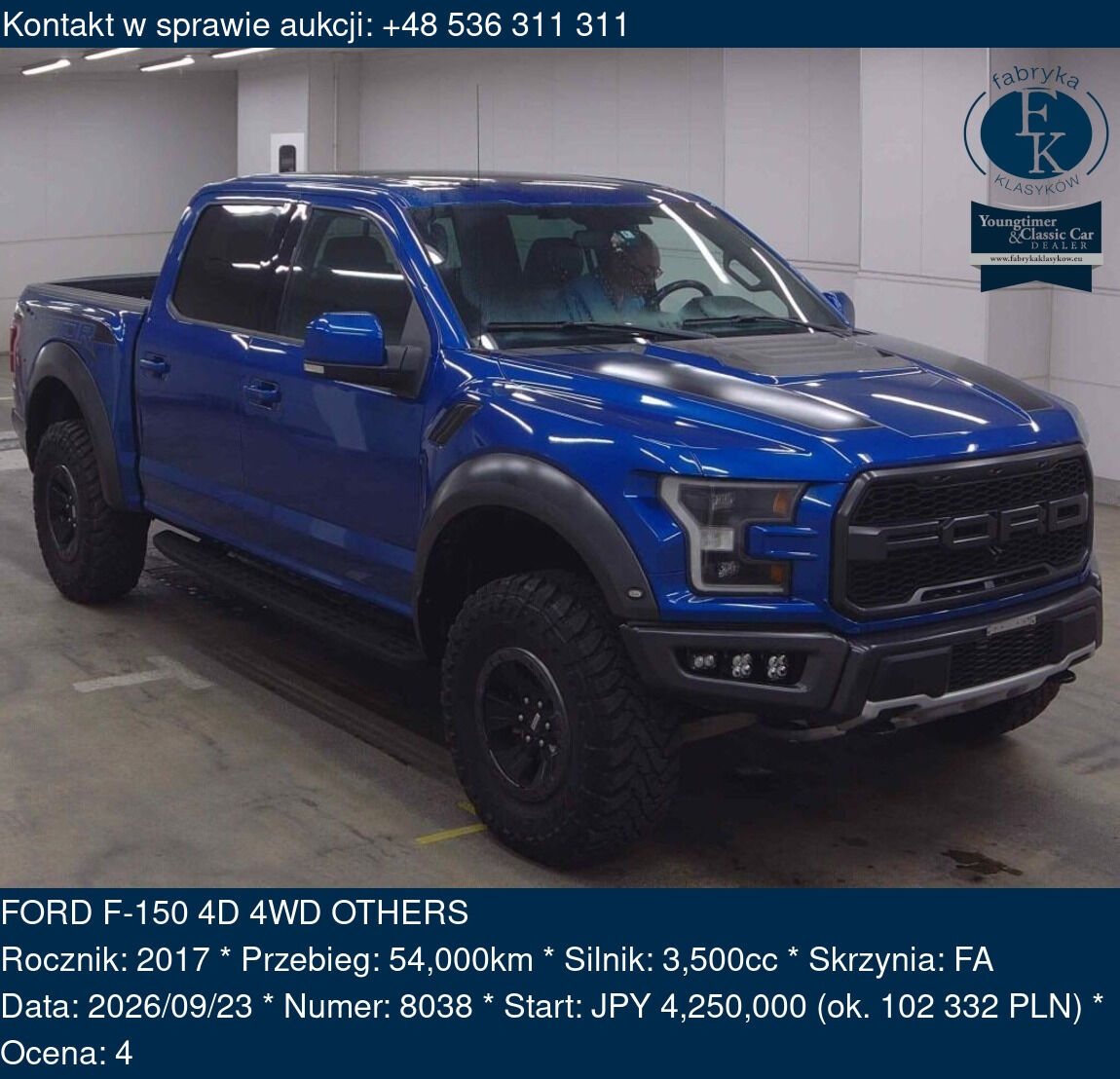 FORD F-150 4D 4WD OTHERS 2017 - zdjęcie 2