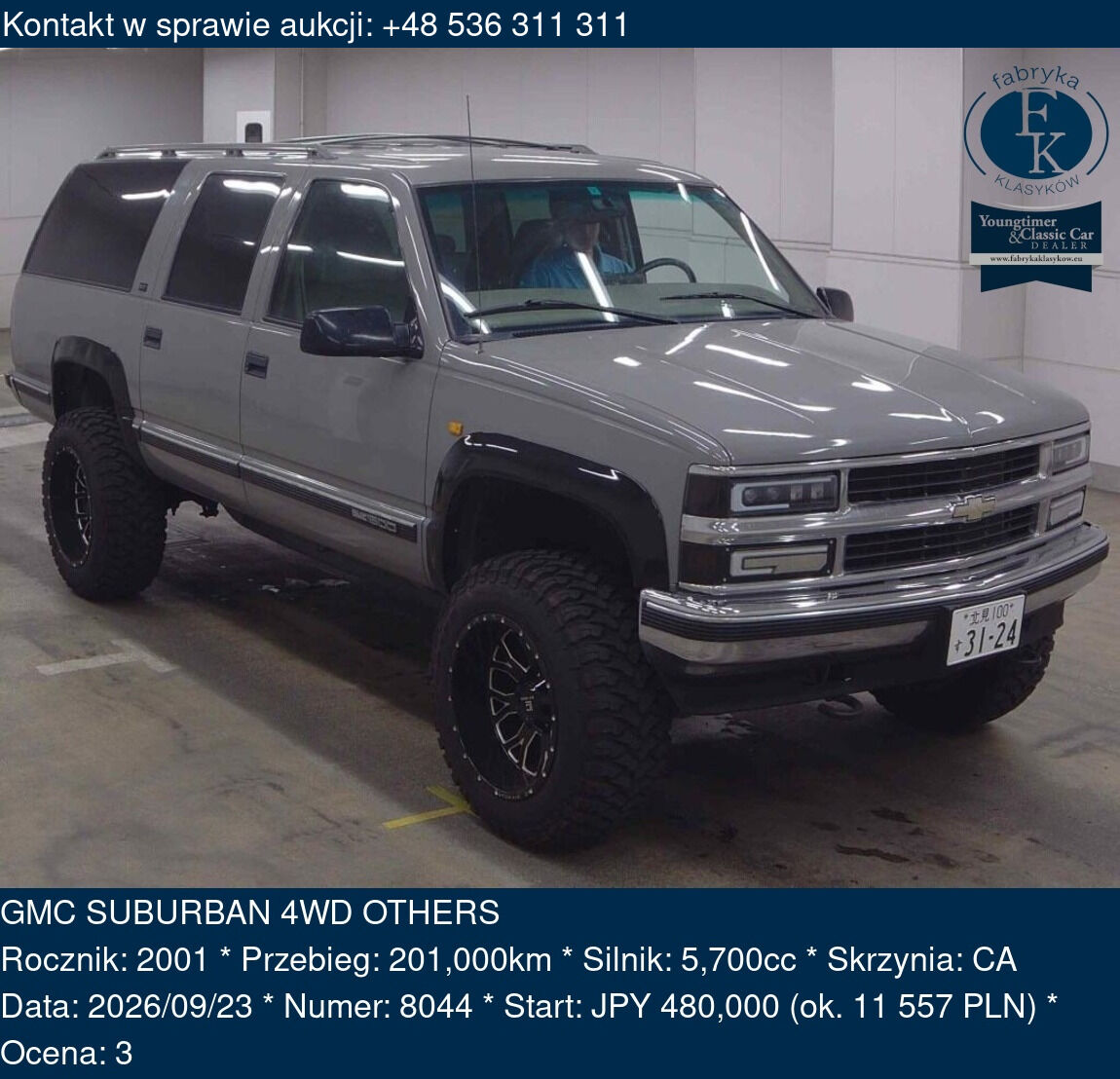 GMC SUBURBAN 4WD OTHERS 2001 - zdjęcie 2