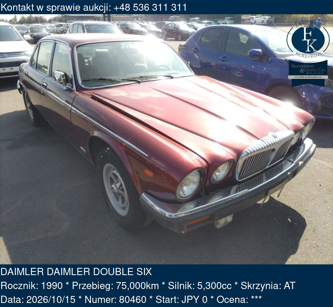 DAIMLER DAIMLER DOUBLE SIX 1990 - zdjęcie 2