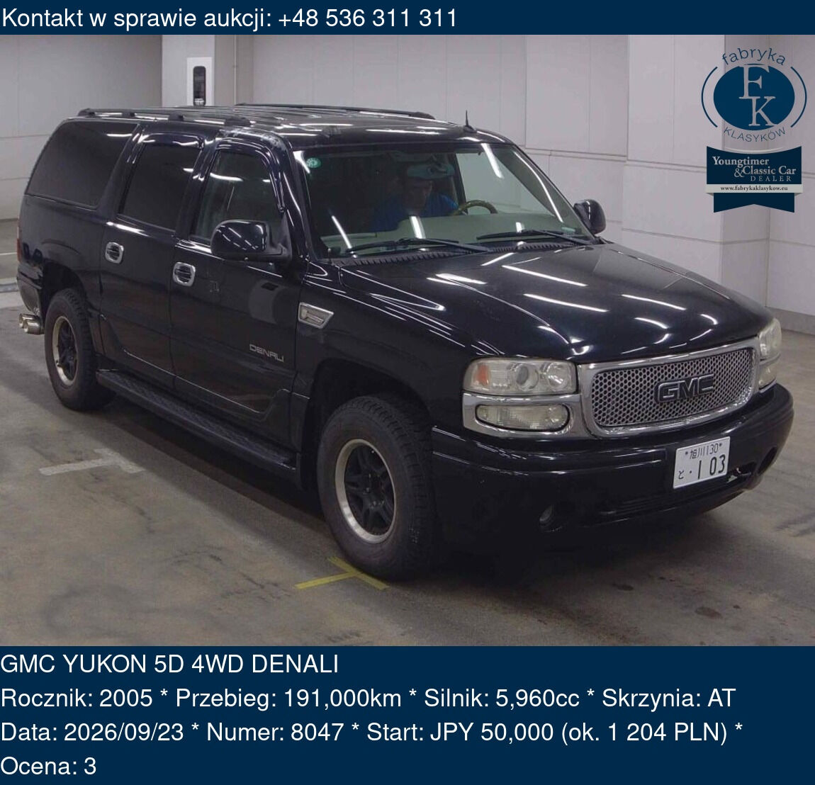 GMC YUKON 5D 4WD DENALI 2005 - zdjęcie 2