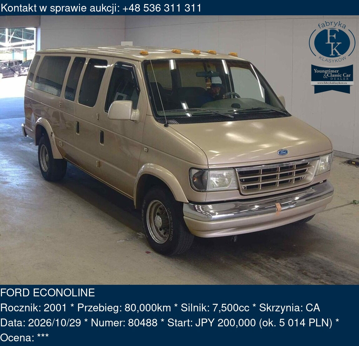FORD ECONOLINE 2001 - zdjęcie 2