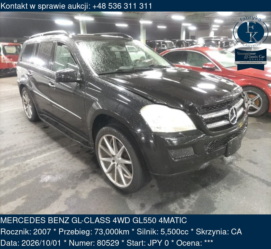 MERCEDES BENZ GL-CLASS 4WD GL550 4MATIC 2007 - zdjęcie 2