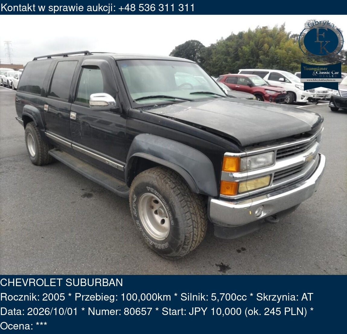 CHEVROLET SUBURBAN 2005 - zdjęcie 2