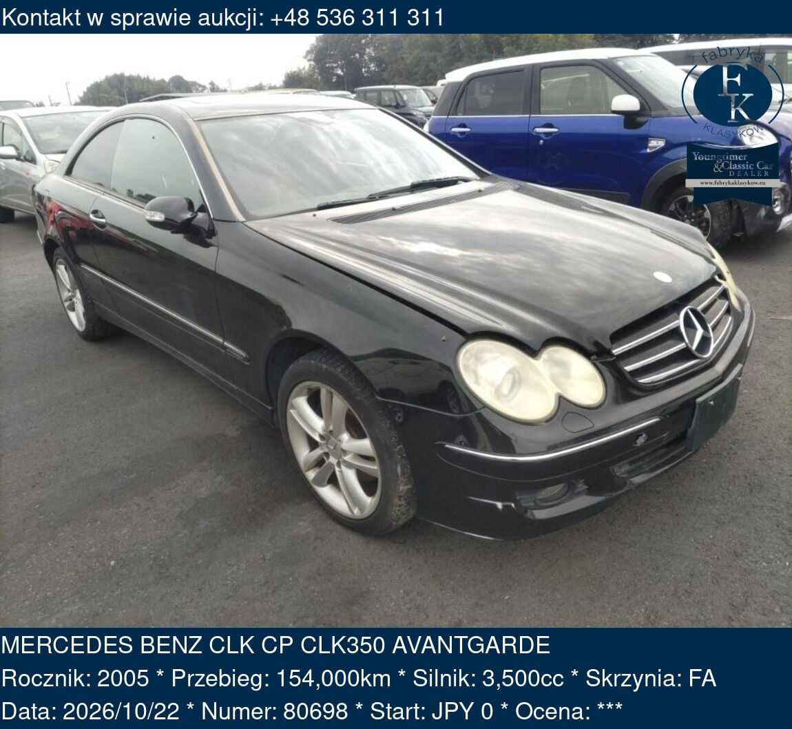 MERCEDES BENZ CLK CP CLK350 AVANTGARDE 2005 - zdjęcie 2