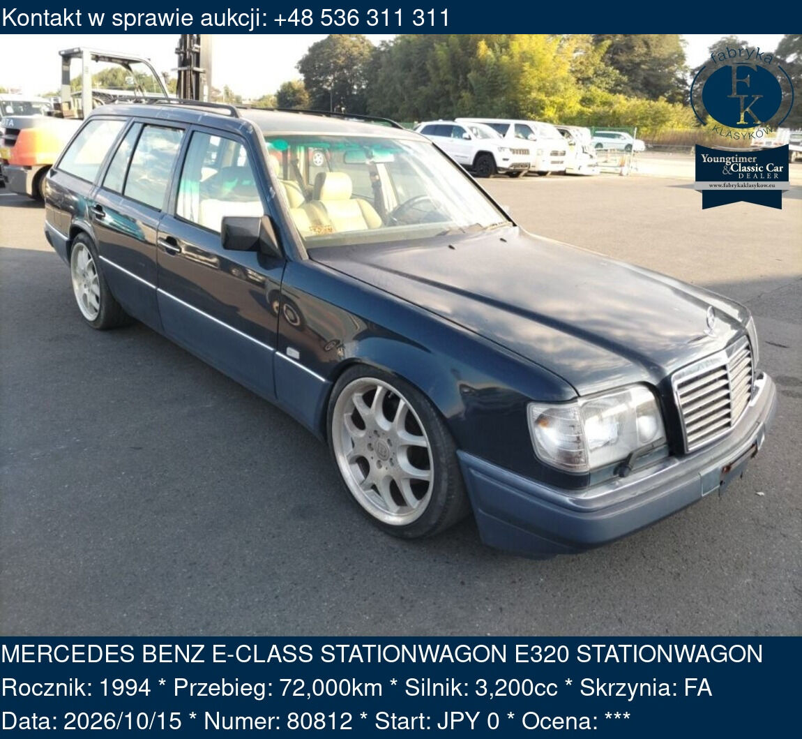 MERCEDES BENZ E-CLASS STATIONWAGON E320 STATIONWAGON 1994 - zdjęcie 2