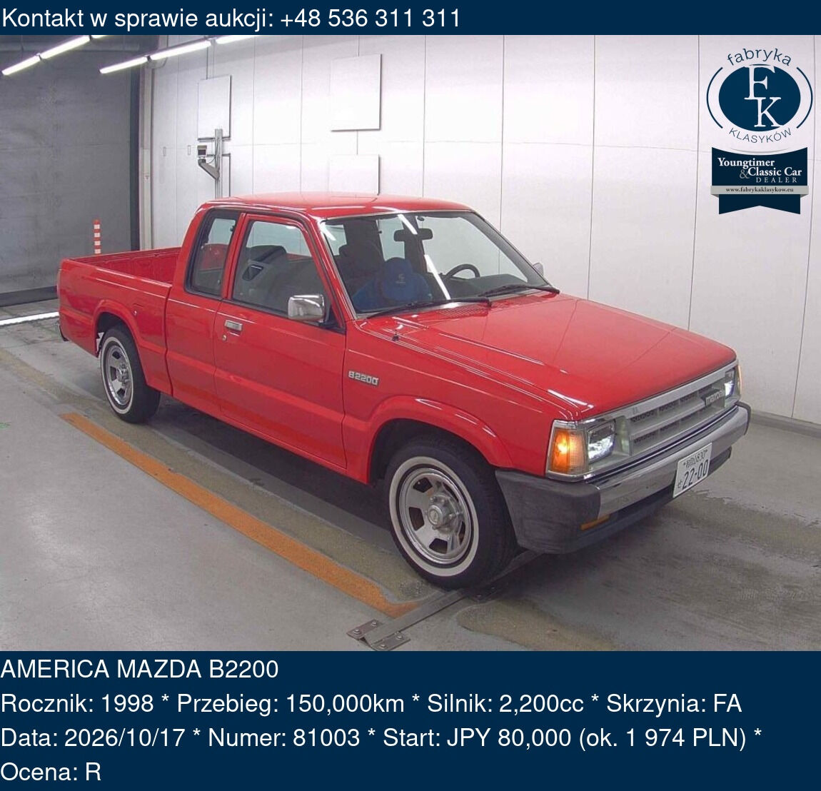 AMERICA MAZDA B2200 1998 - zdjęcie 2