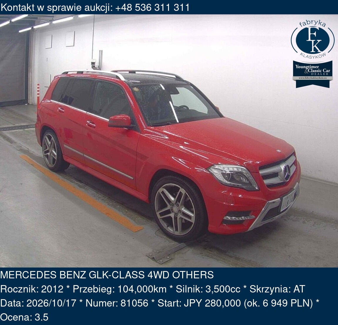 MERCEDES BENZ GLK-CLASS 4WD OTHERS 2012 - zdjęcie 2