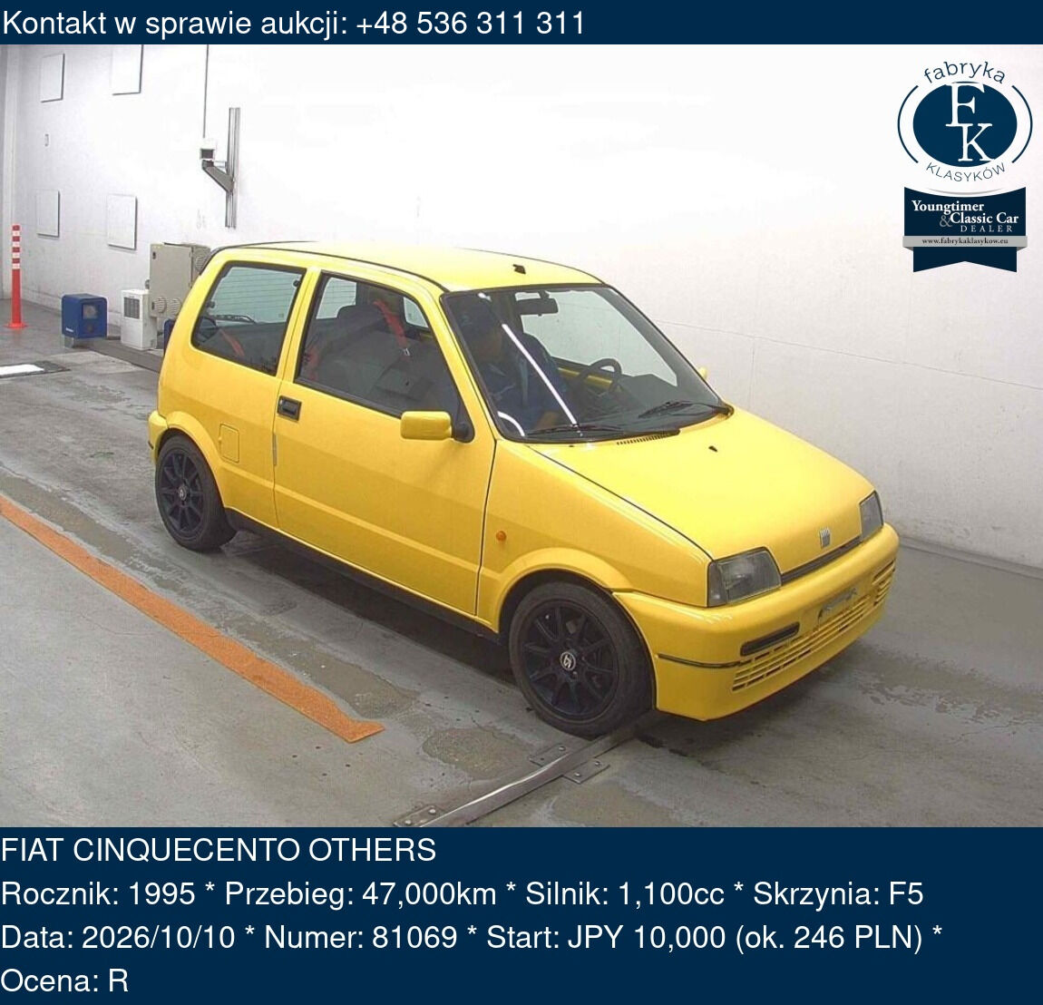 FIAT CINQUECENTO OTHERS 1995 - zdjęcie 2