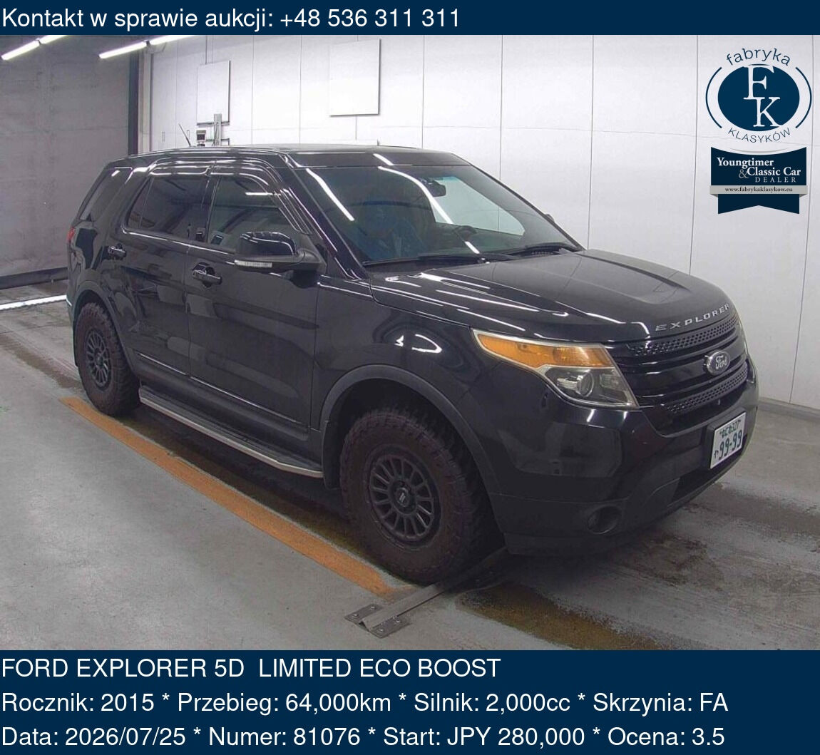 FORD EXPLORER 5D  LIMITED ECO BOOST