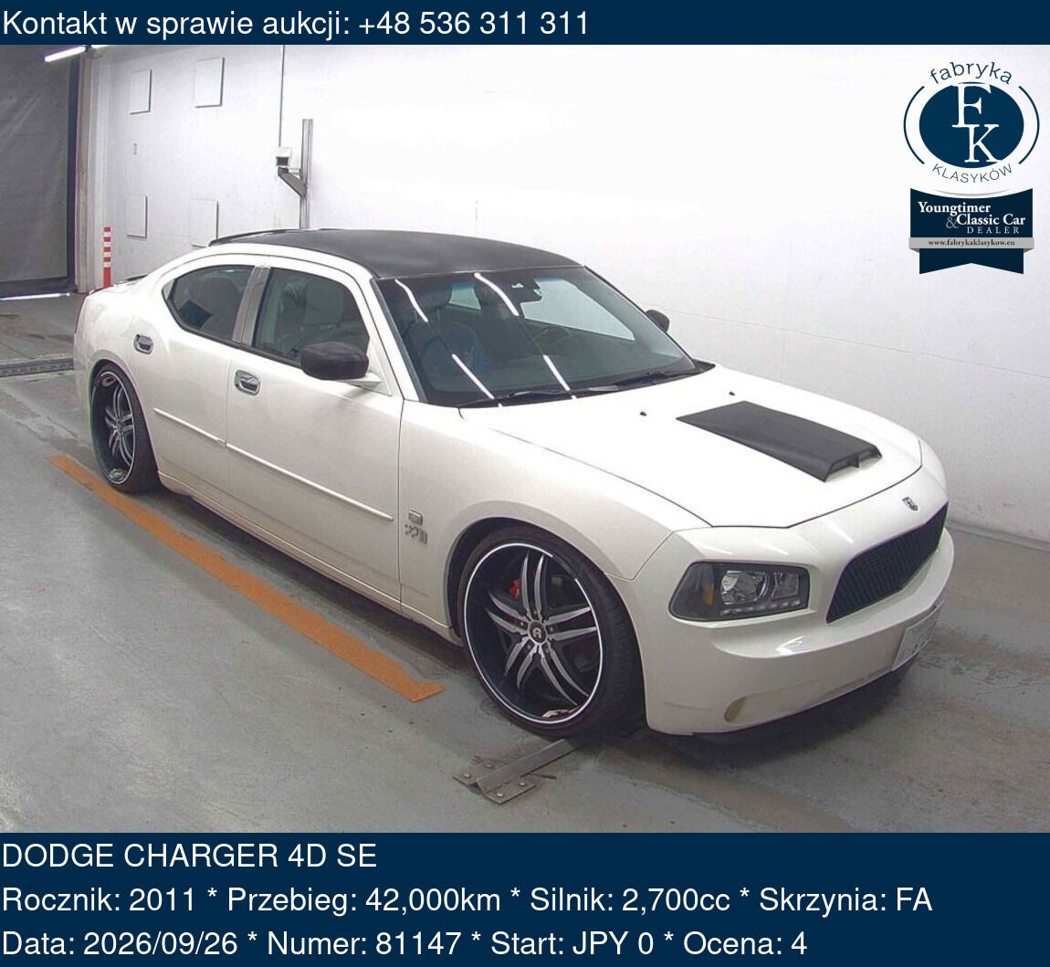 DODGE CHARGER 4D SE 2011 - zdjęcie 2
