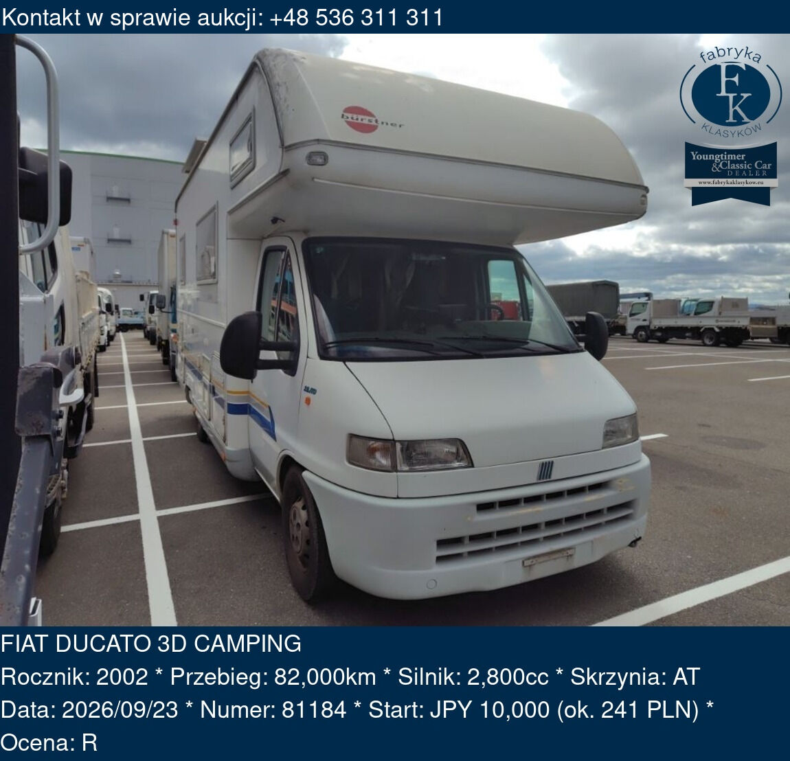 FIAT DUCATO 3D CAMPING 2002 - zdjęcie 2