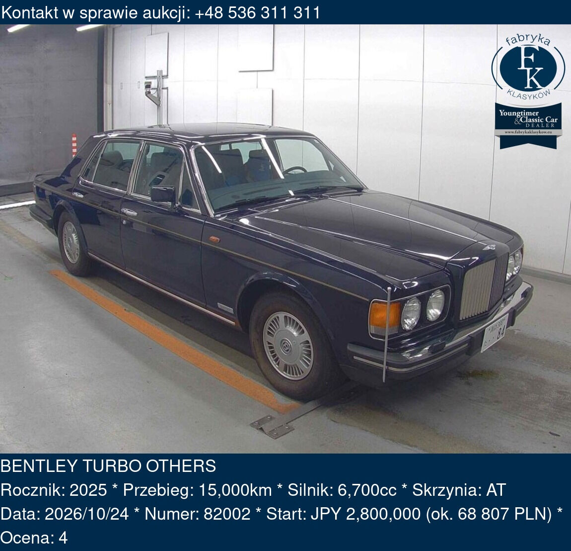 BENTLEY TURBO OTHERS 2025 - zdjęcie 2