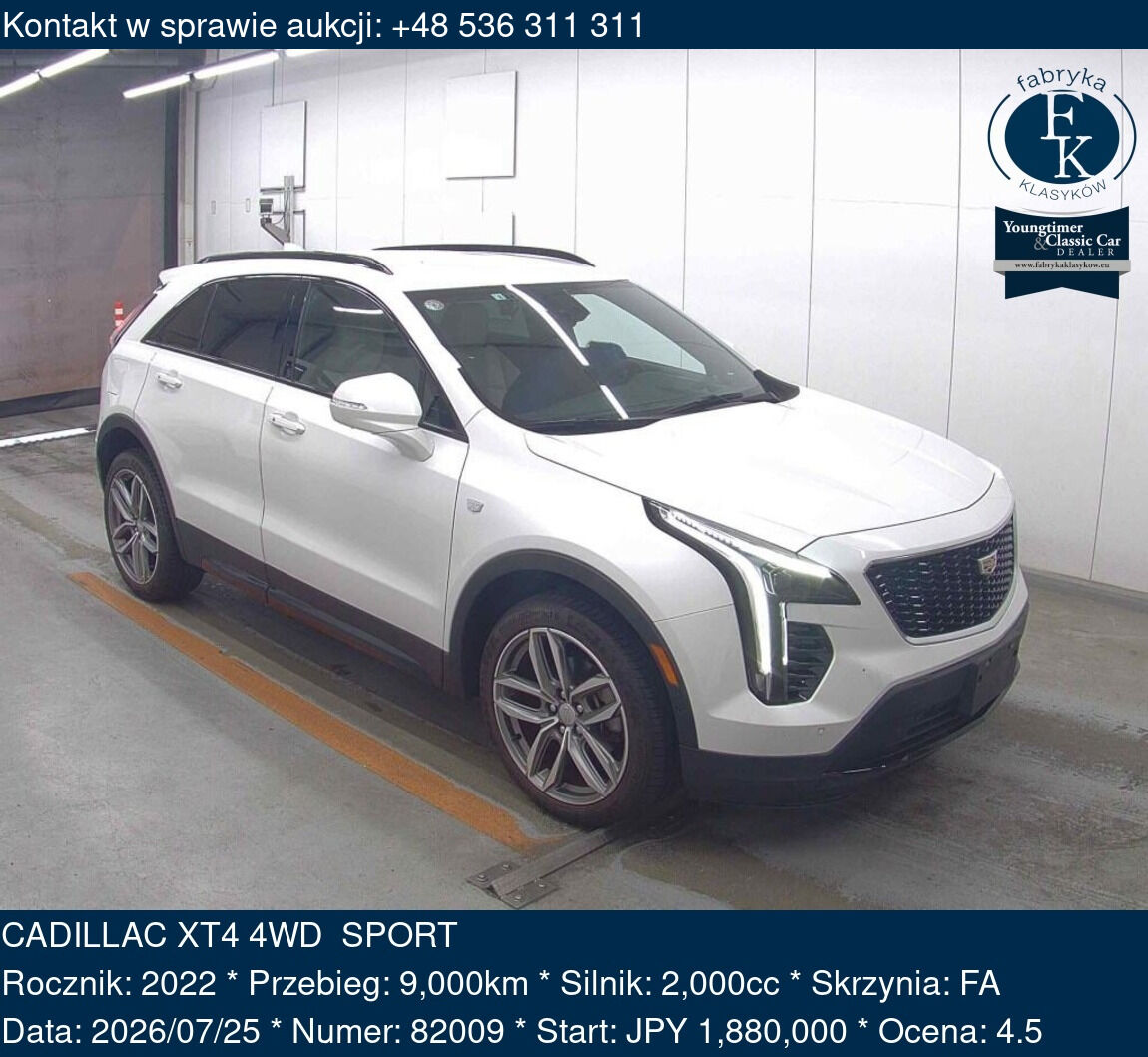 CADILLAC XT4 4WD  SPORT