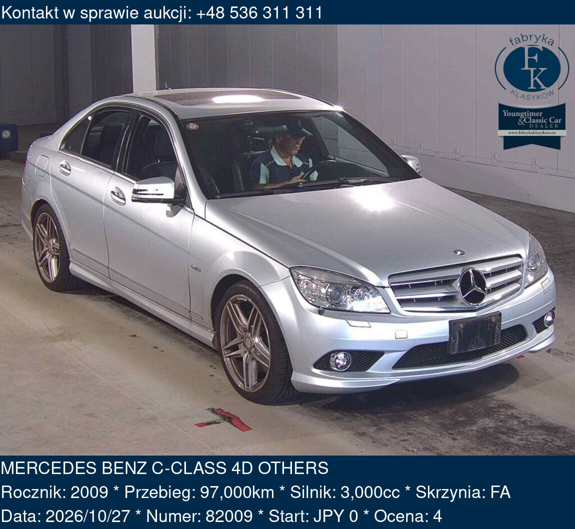 MERCEDES BENZ C-CLASS 4D OTHERS 2009 - zdjęcie 2
