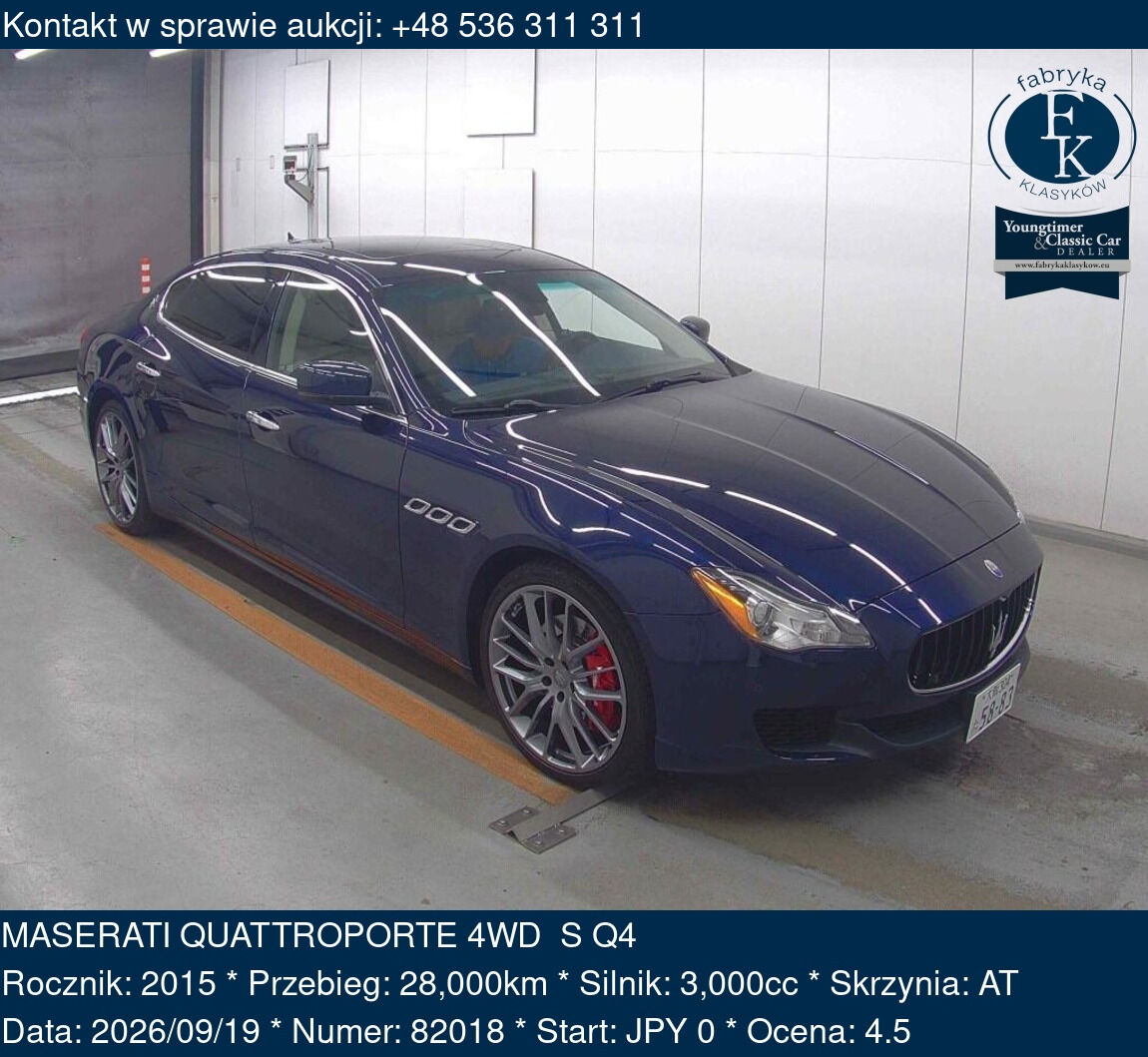 MASERATI QUATTROPORTE 4WD S Q4 2015 - zdjęcie 2