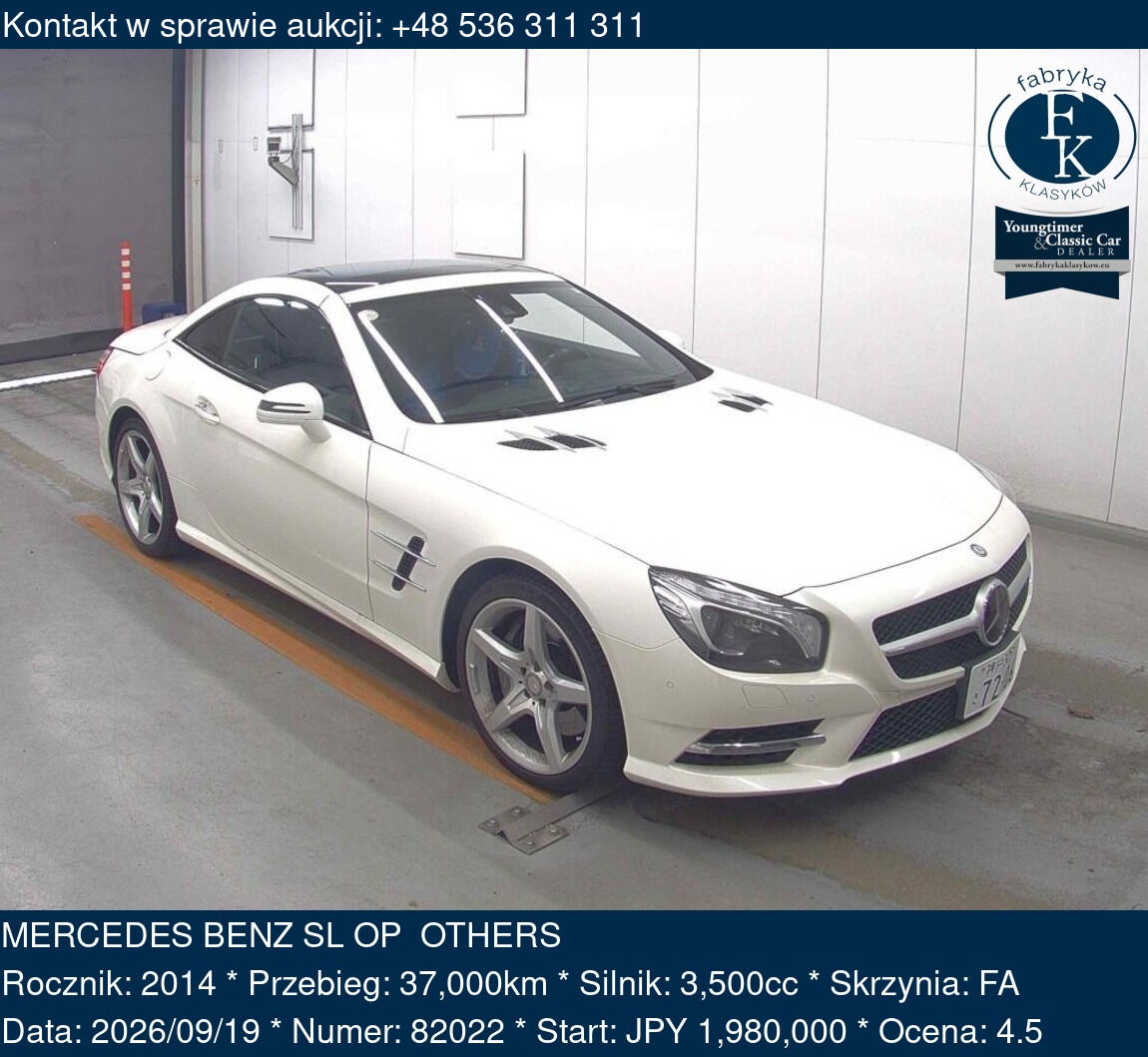 MERCEDES BENZ SL OP OTHERS 2014 - zdjęcie 2