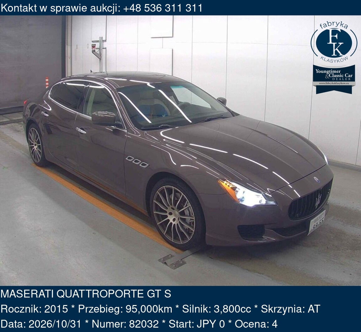MASERATI QUATTROPORTE GT S 2015 - zdjęcie 2