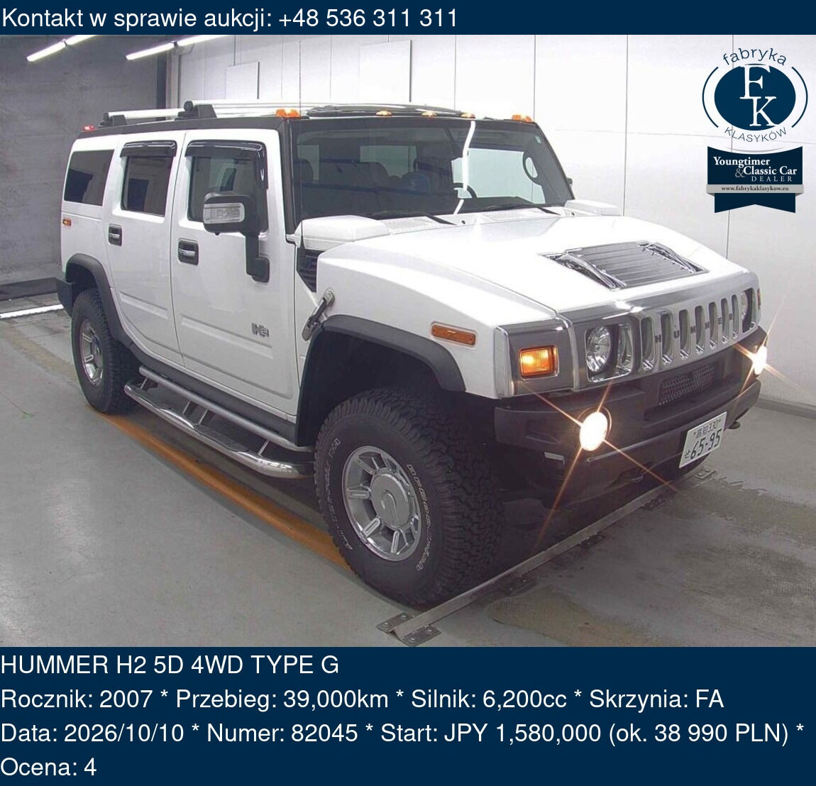 HUMMER H2 5D 4WD TYPE G 2007 - zdjęcie 2