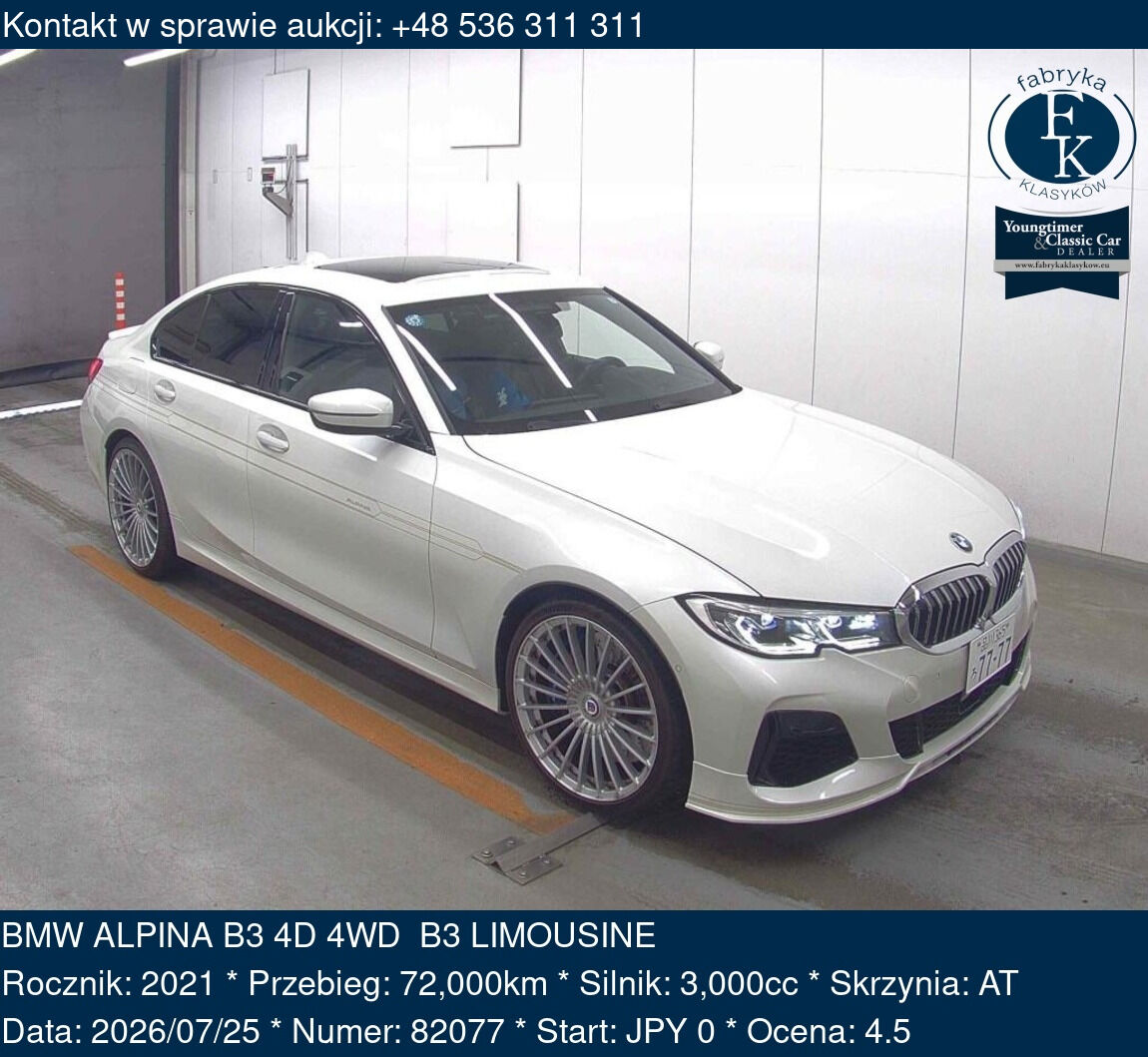 BMW ALPINA B3 4D 4WD  B3 LIMOUSINE