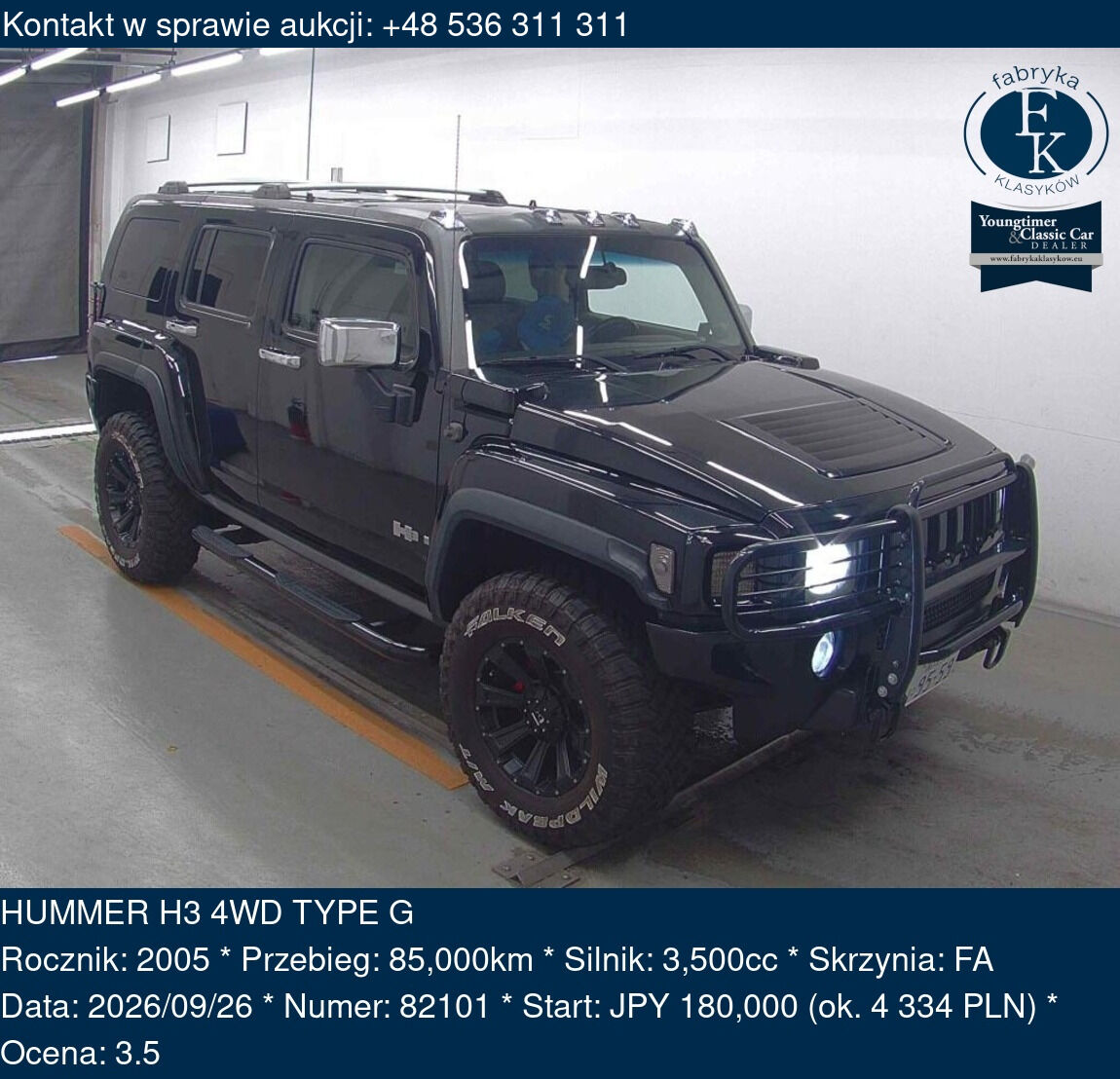 HUMMER H3 4WD TYPE G 2005 - zdjęcie 2