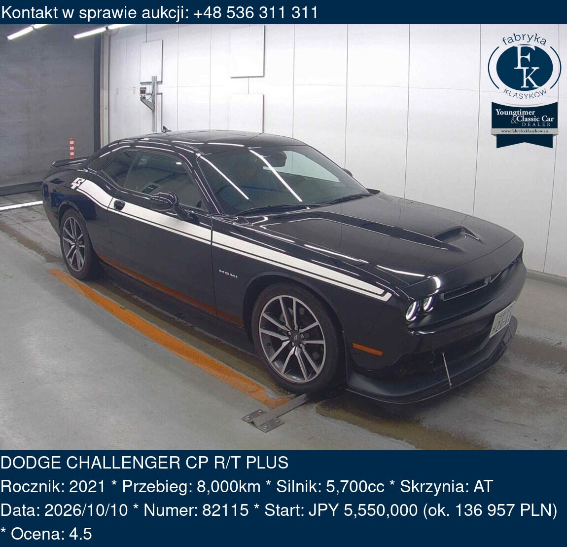 DODGE CHALLENGER CP R/T PLUS 2021 - zdjęcie 2
