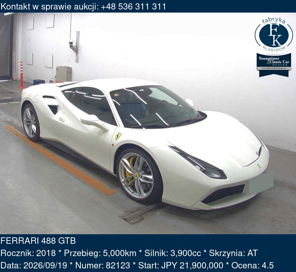 FERRARI 488 GTB 2018 - zdjęcie 2