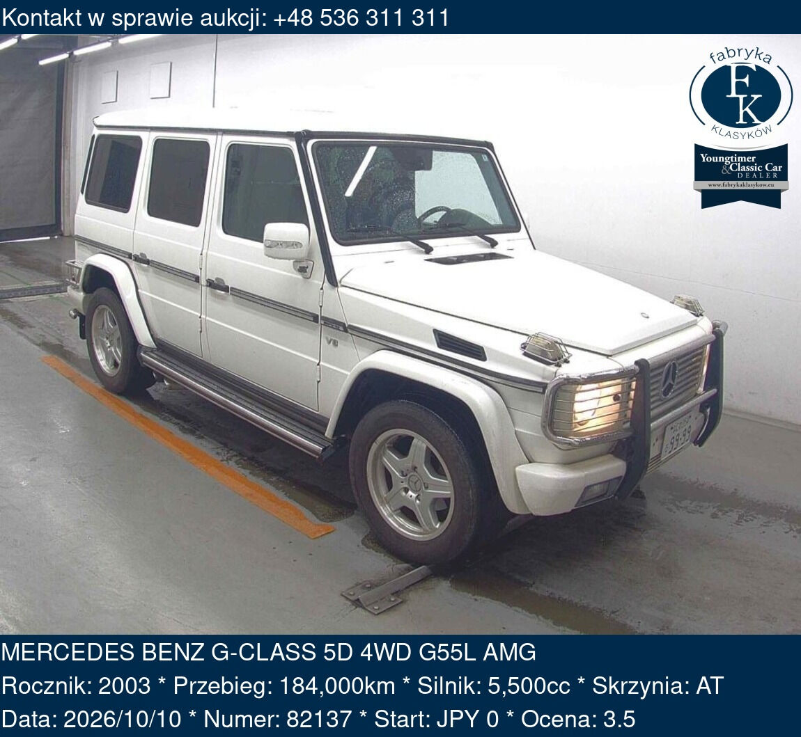 MERCEDES BENZ G-CLASS 5D 4WD G55L AMG 2003 - zdjęcie 2