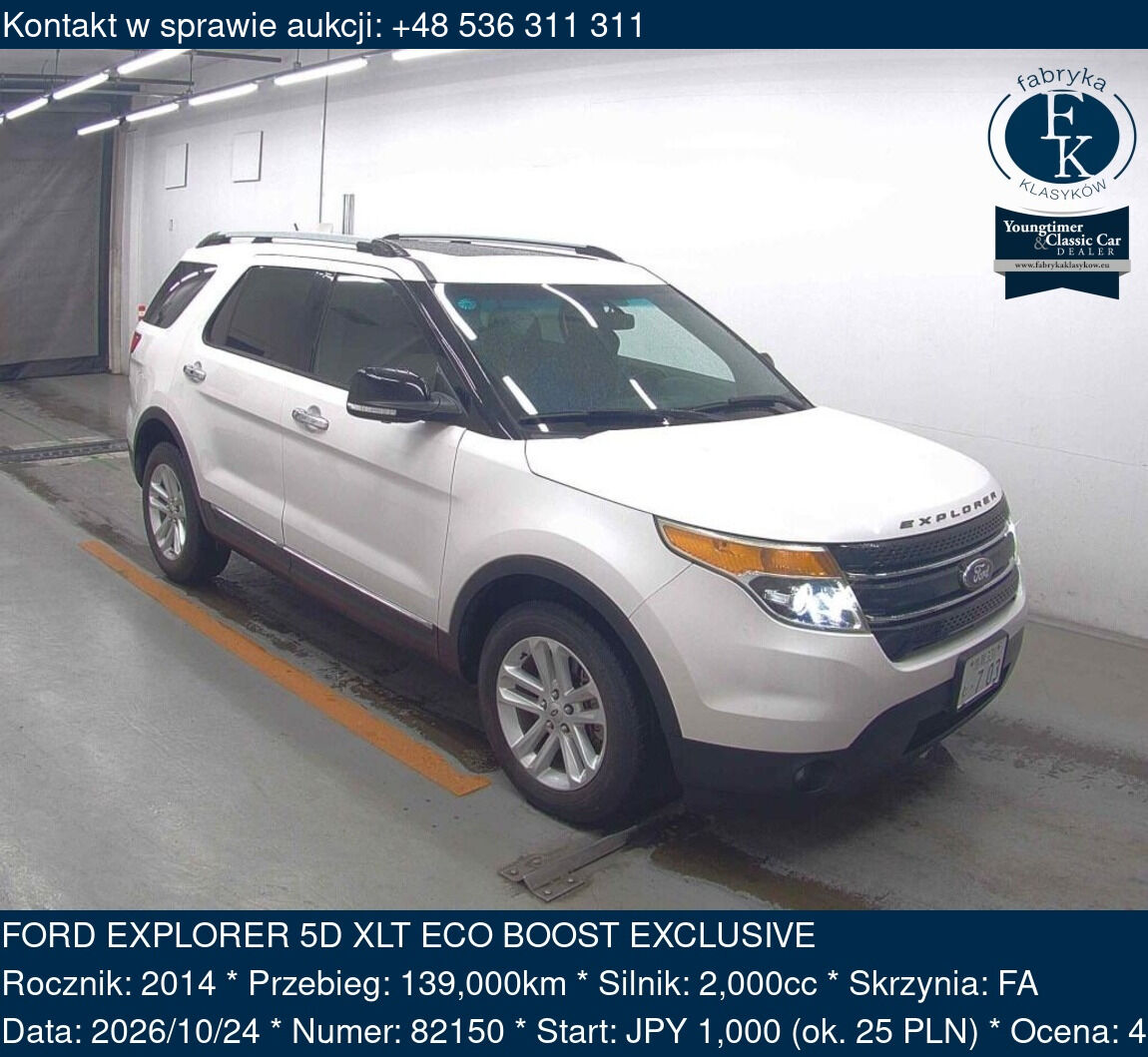 FORD EXPLORER 5D XLT ECO BOOST EXCLUSIVE 2014 - zdjęcie 2