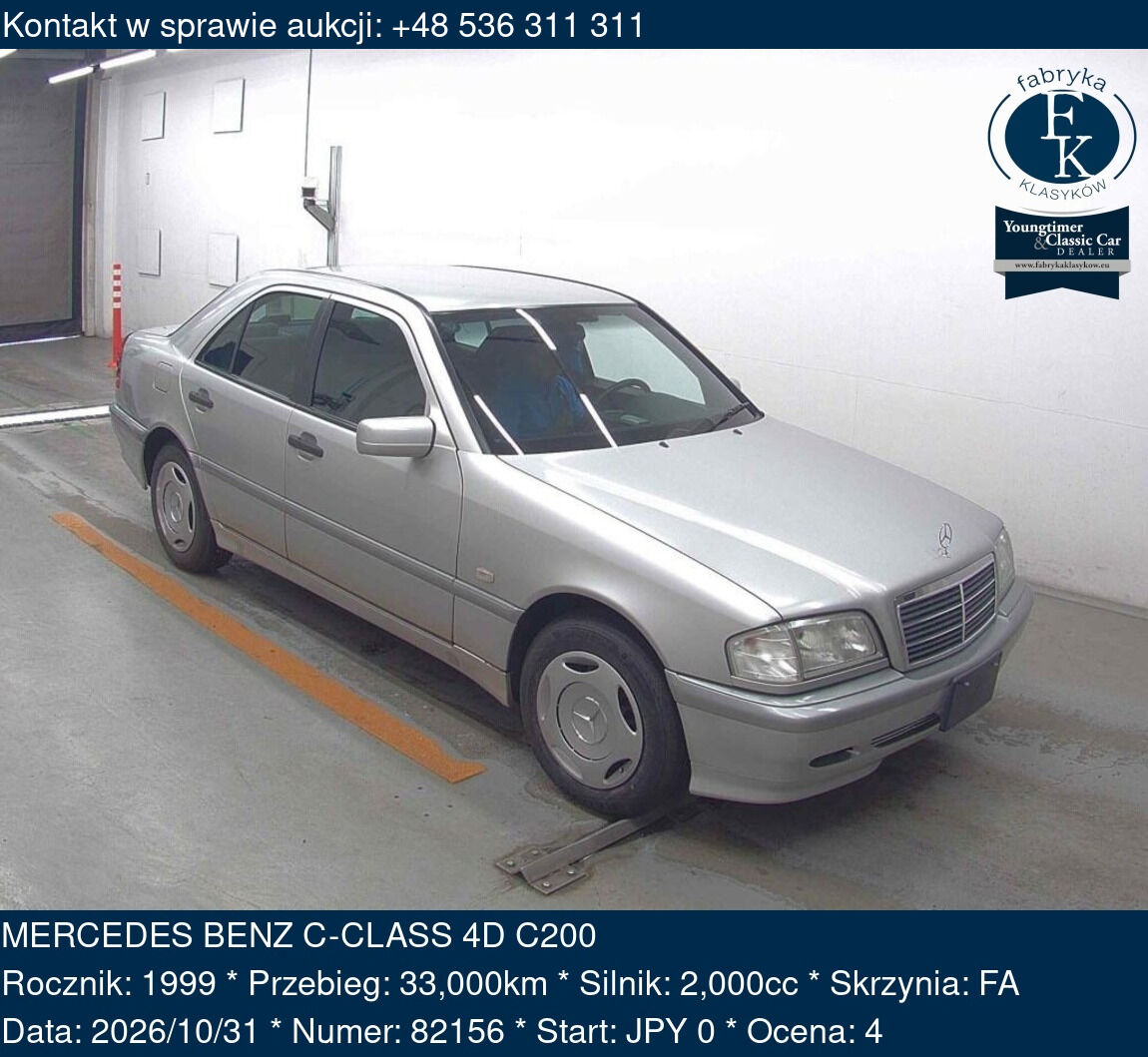 MERCEDES BENZ C-CLASS 4D C200 1999 - zdjęcie 2