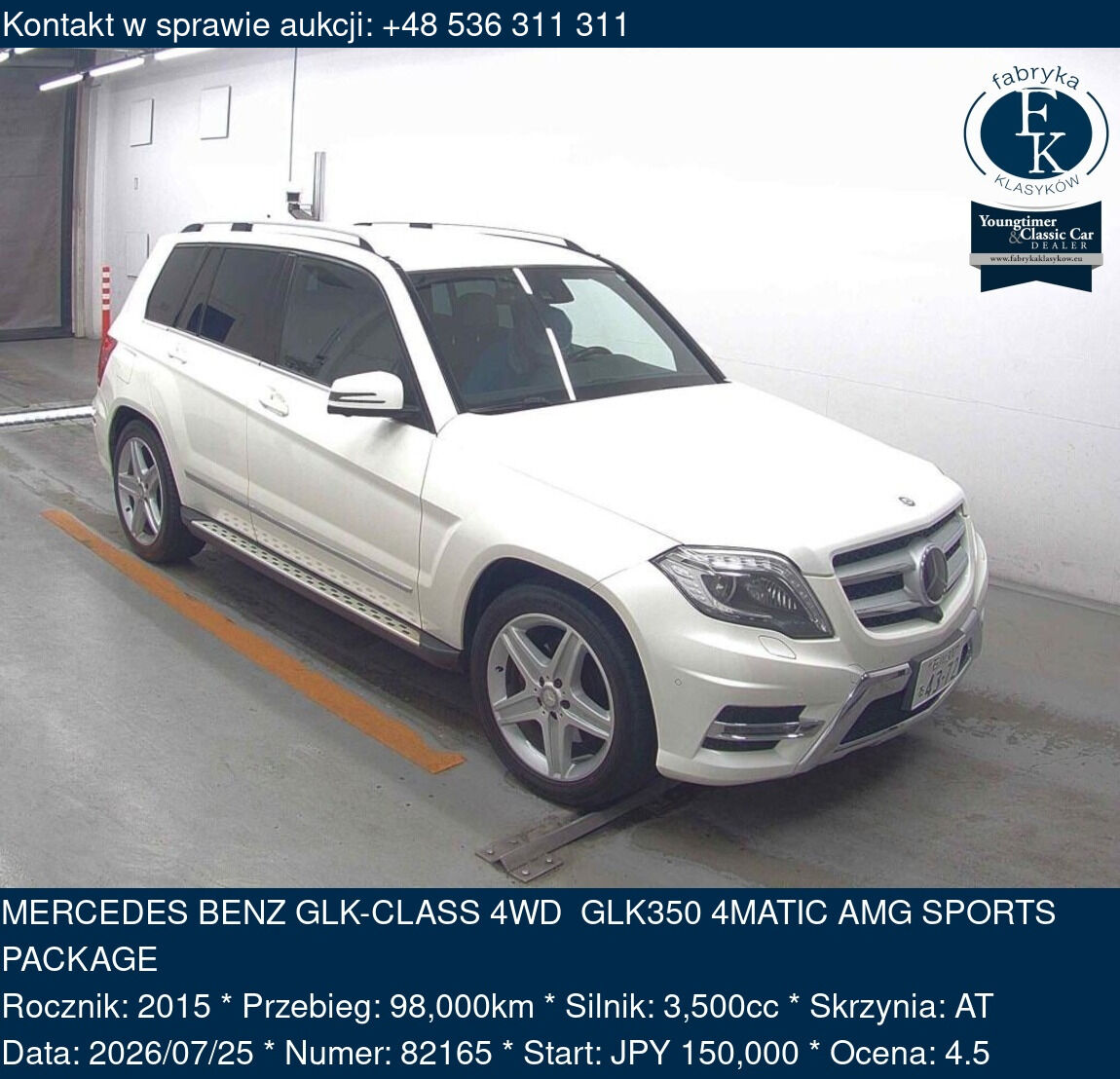 MERCEDES BENZ GLK-CLASS 4WD  GLK350 4MATIC AMG SPORTS PACKAGE