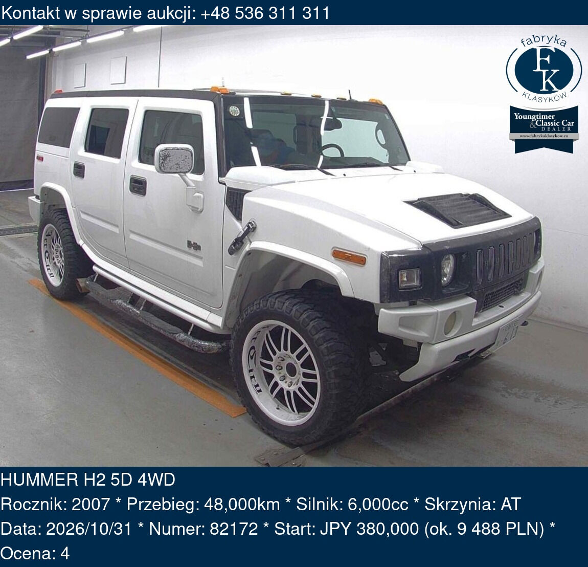 HUMMER H2 5D 4WD 2007 - zdjęcie 2
