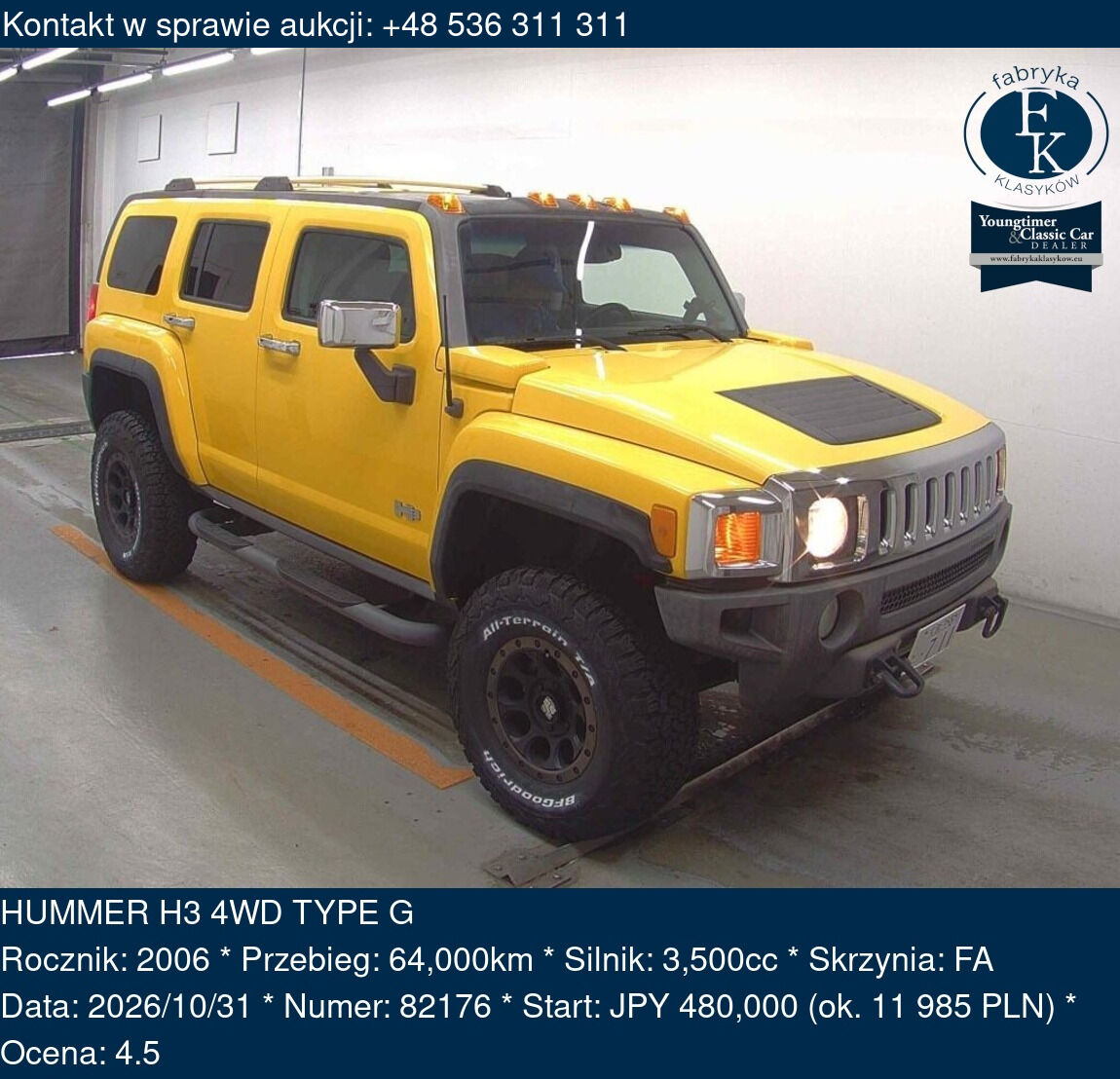 HUMMER H3 4WD TYPE G 2006 - zdjęcie 2