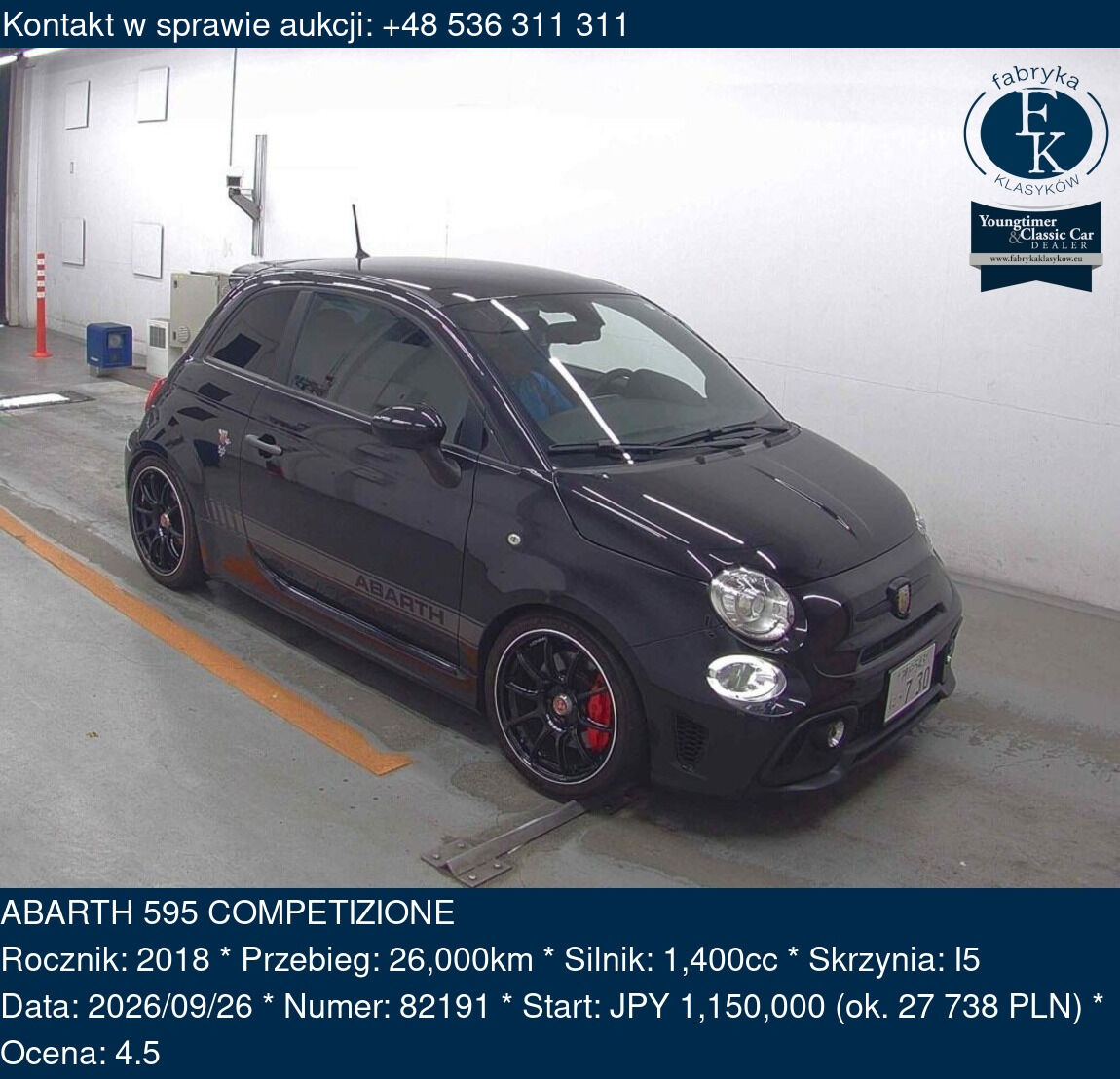 ABARTH 595 COMPETIZIONE 2018 - zdjęcie 2