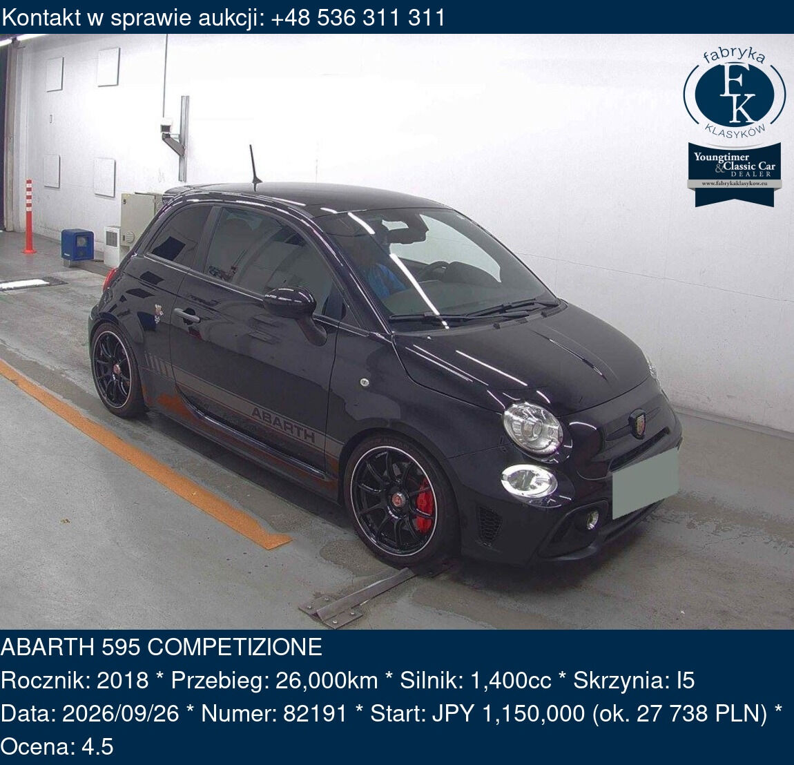 ABARTH 595 COMPETIZIONE 2018 - zdjęcie 8