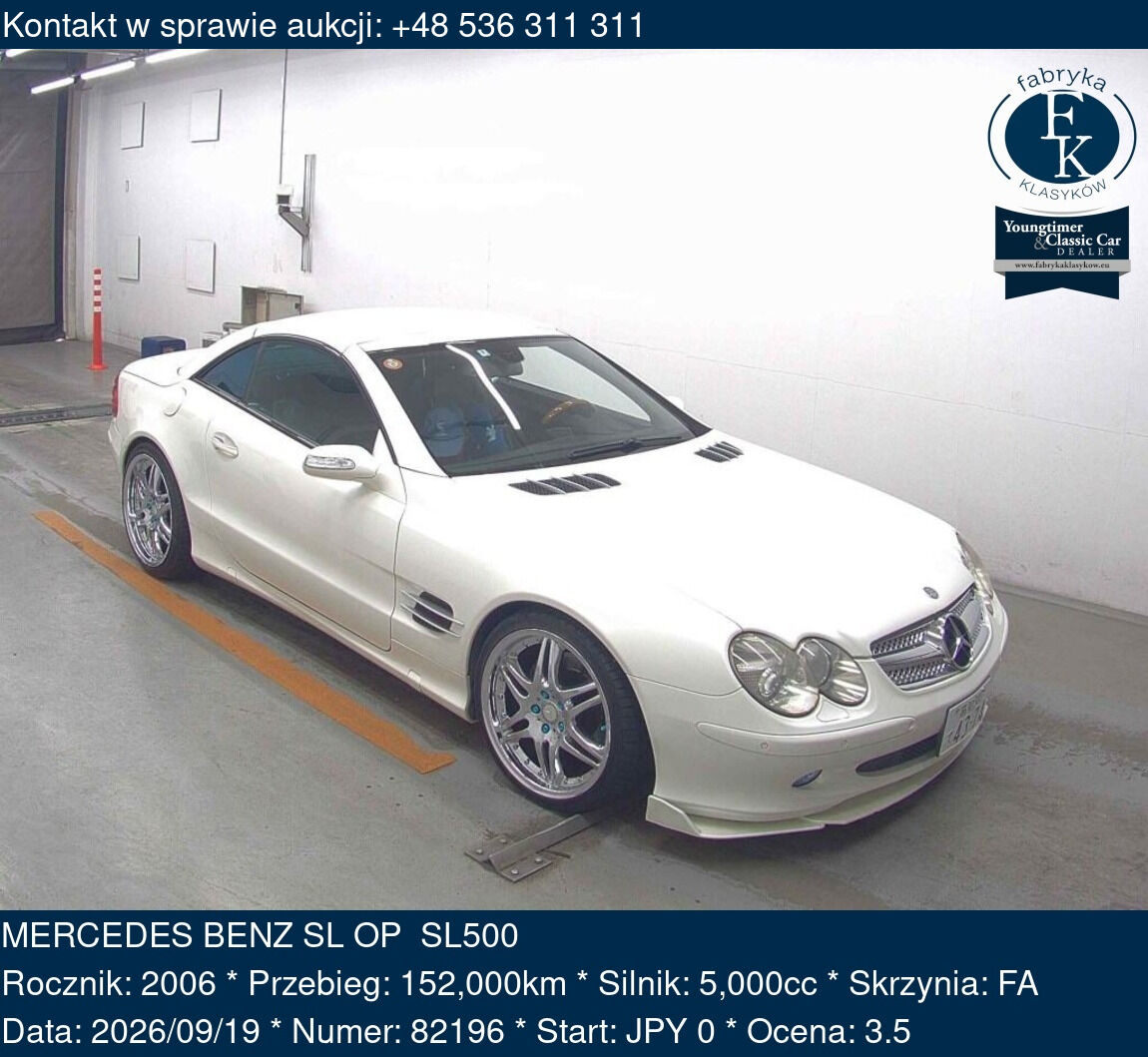 MERCEDES BENZ SL OP SL500 2006 - zdjęcie 2