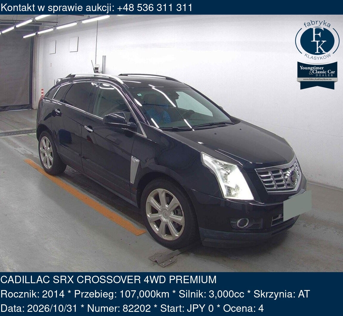 CADILLAC SRX CROSSOVER 4WD PREMIUM 2014 - zdjęcie 2