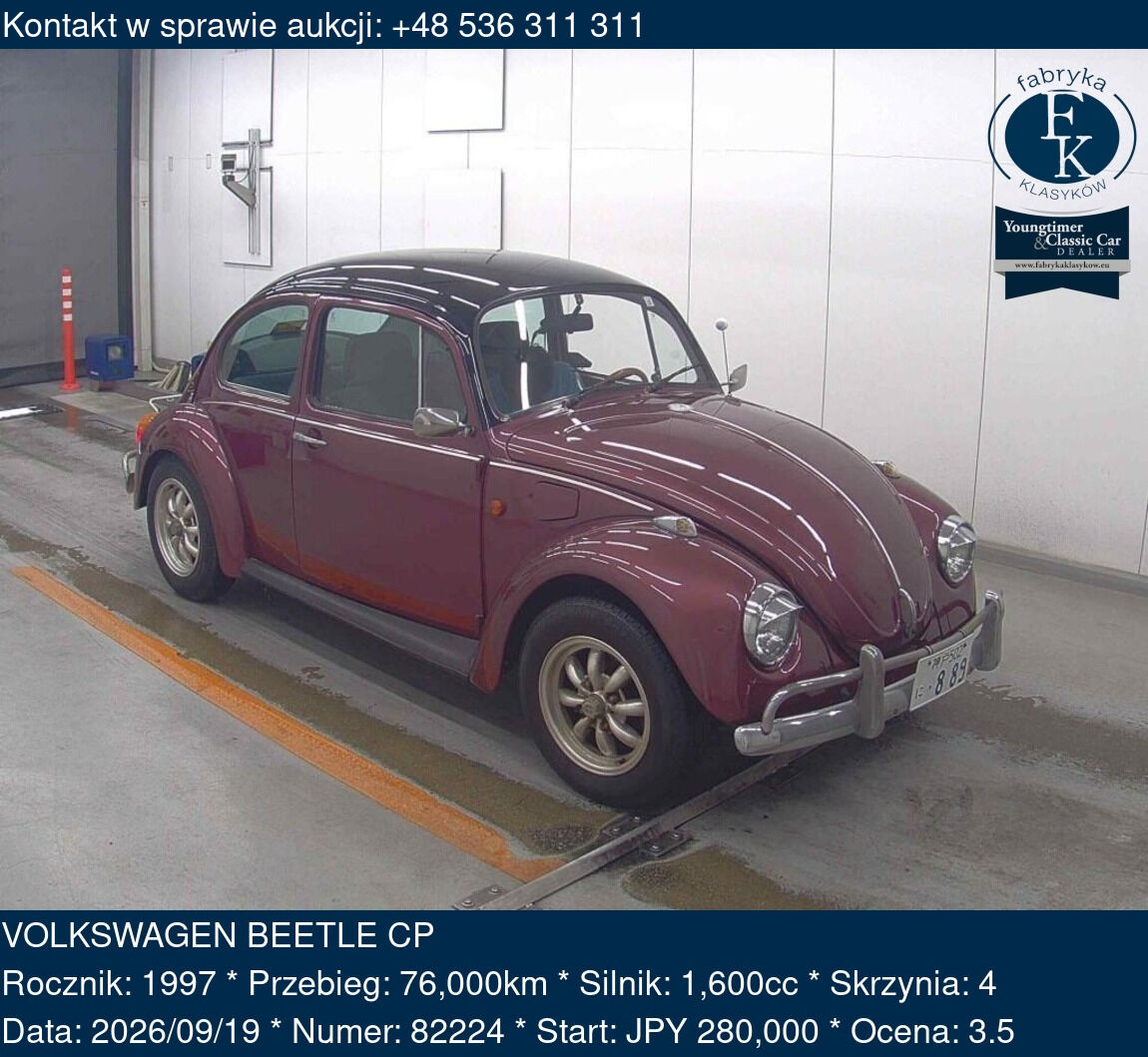 VOLKSWAGEN BEETLE CP 1997 - zdjęcie 2