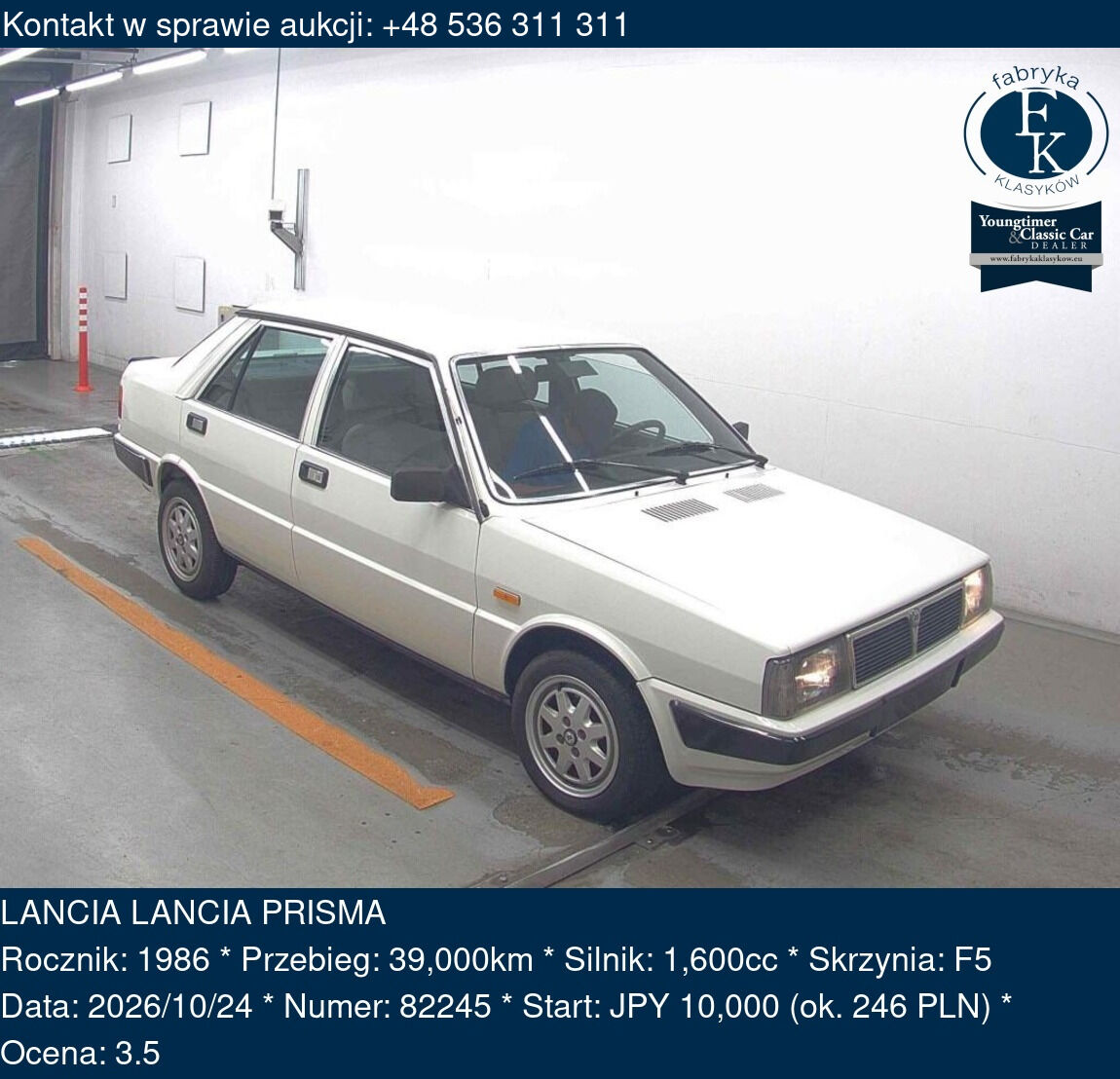 LANCIA LANCIA PRISMA 1986 - zdjęcie 2