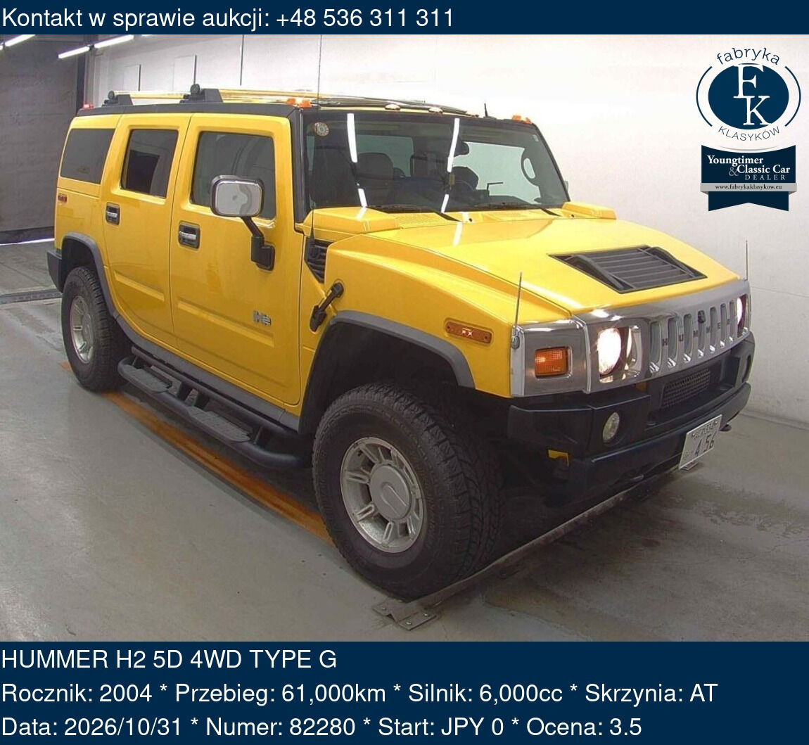 HUMMER H2 5D 4WD TYPE G 2004 - zdjęcie 2