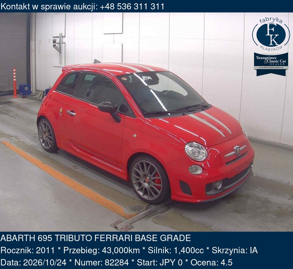 ABARTH 695 TRIBUTO FERRARI BASE GRADE 2011 - zdjęcie 2