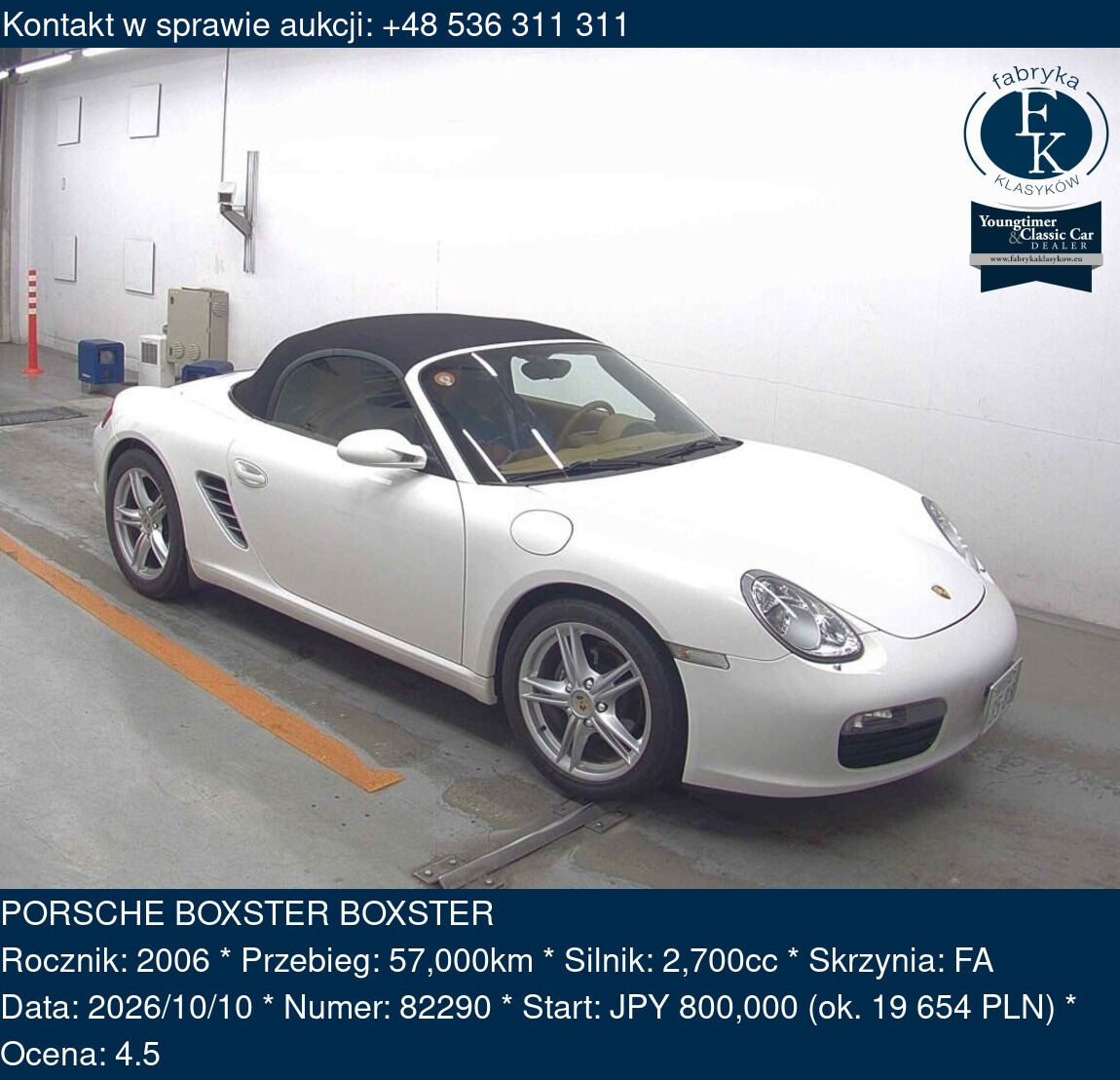 PORSCHE BOXSTER BOXSTER 2006 - zdjęcie 2