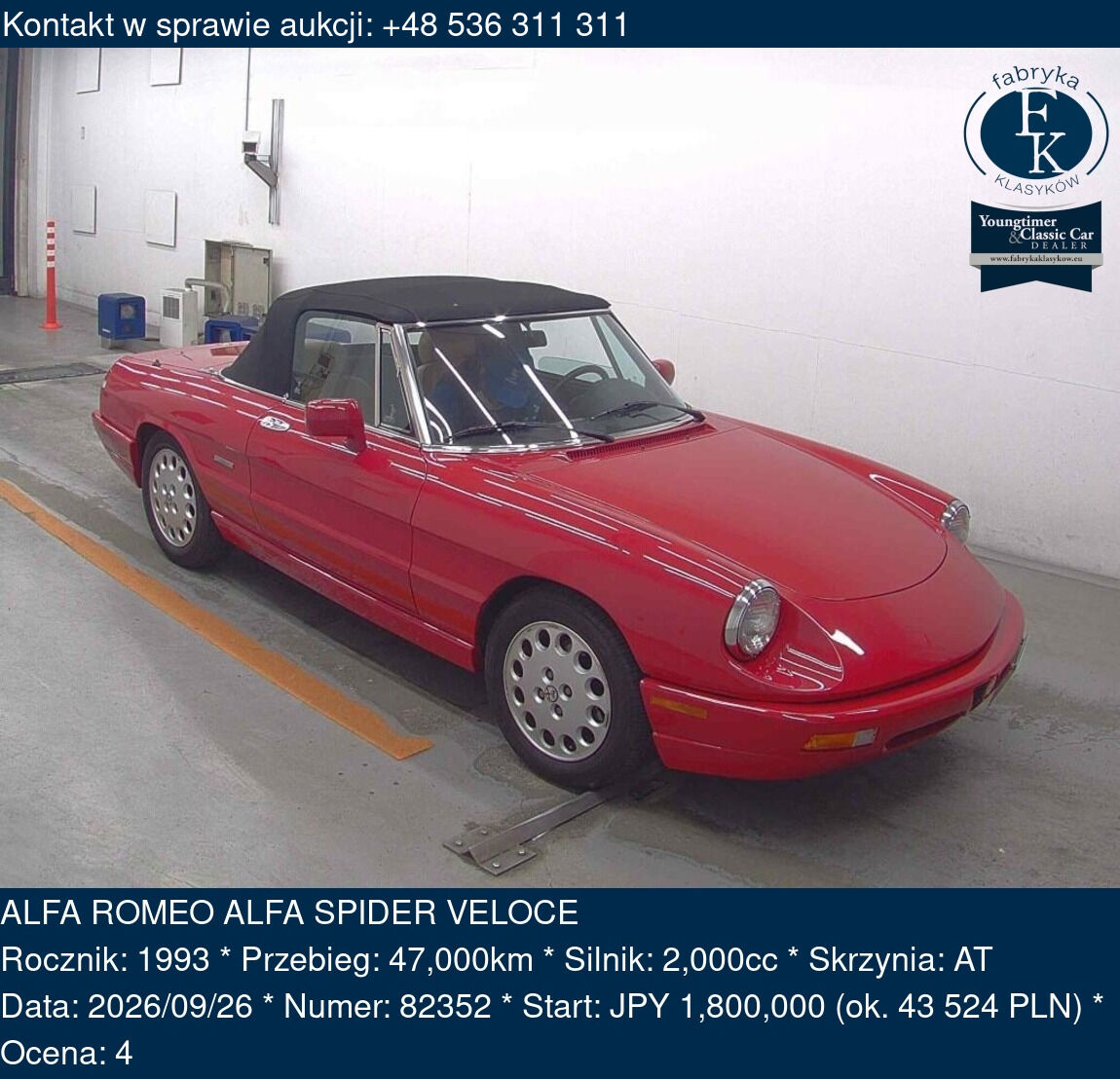 ALFA ROMEO ALFA SPIDER VELOCE 1993 - zdjęcie 2