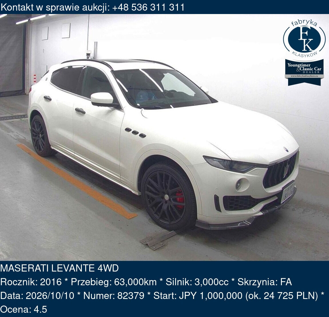 MASERATI LEVANTE 4WD 2016 - zdjęcie 2
