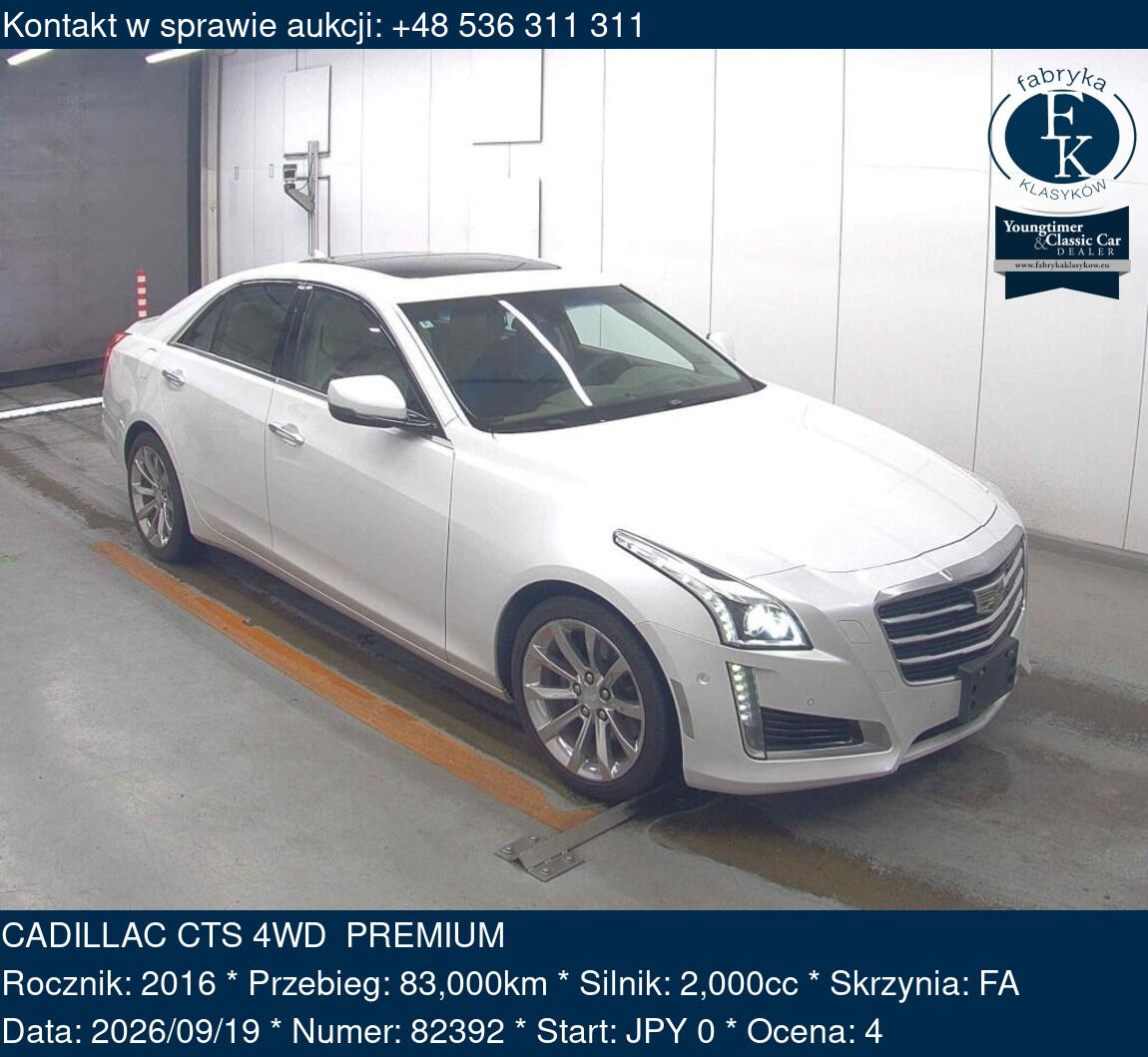 CADILLAC CTS 4WD PREMIUM 2016 - zdjęcie 2